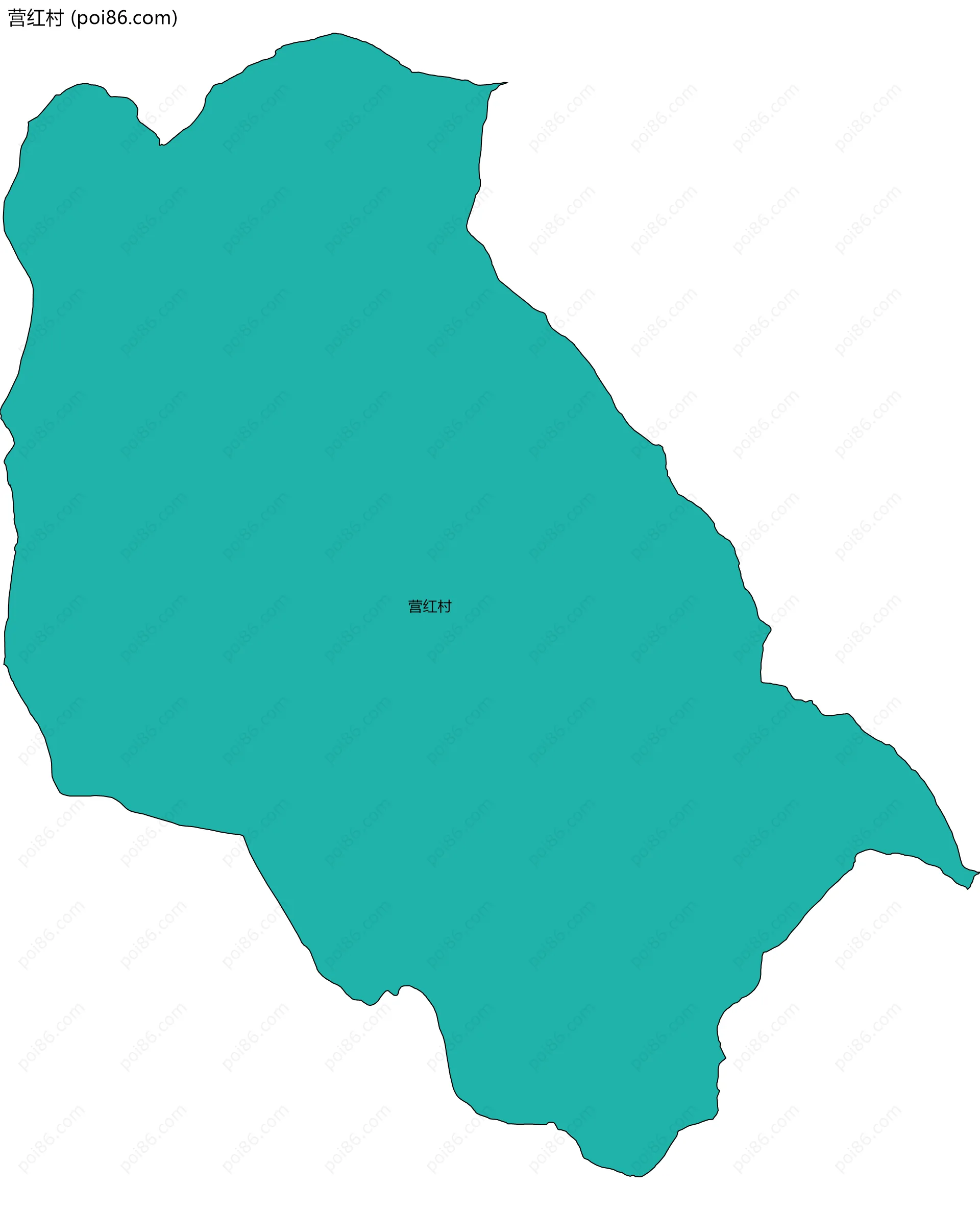 营红村边界地图