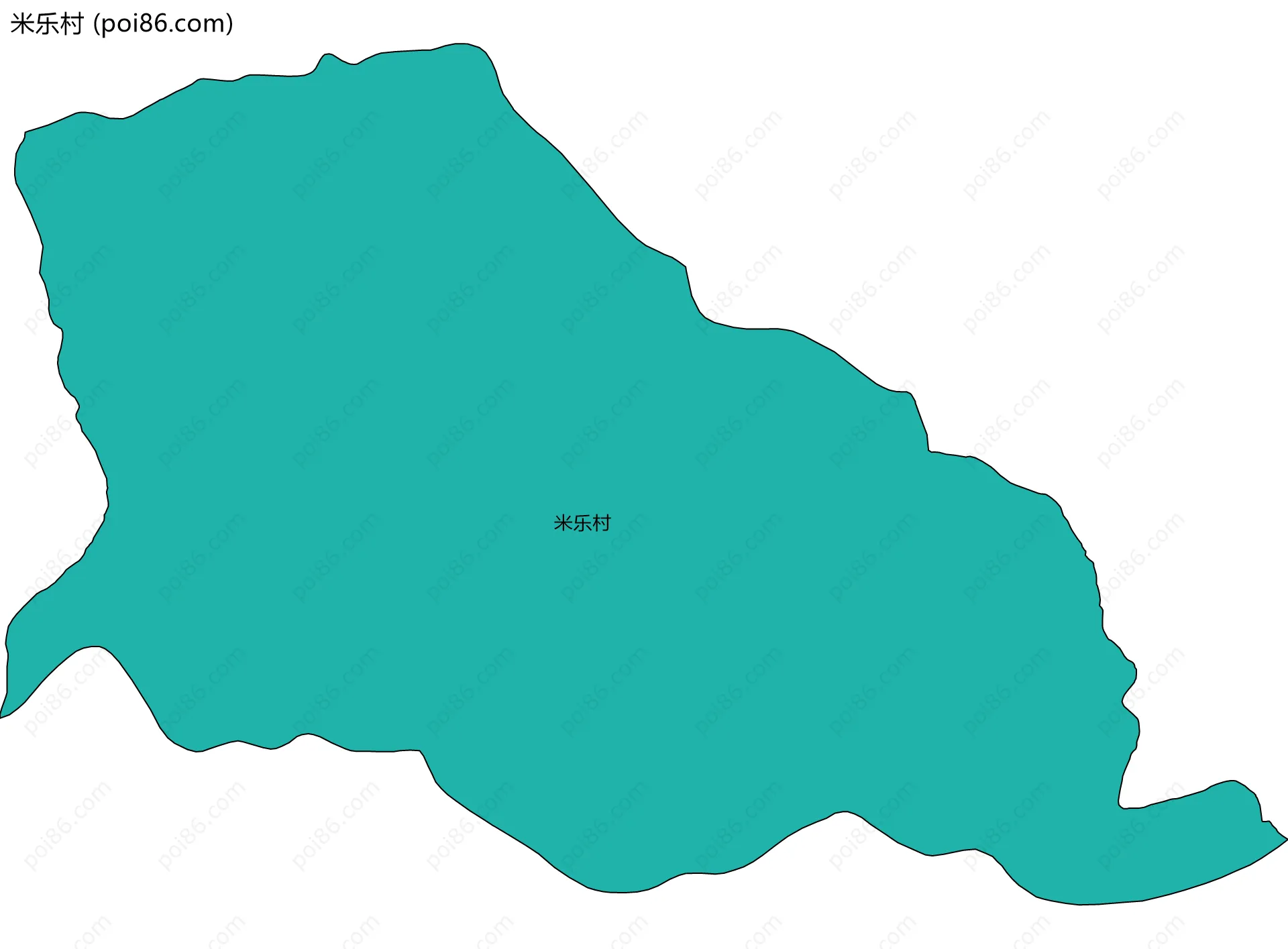米乐村边界地图