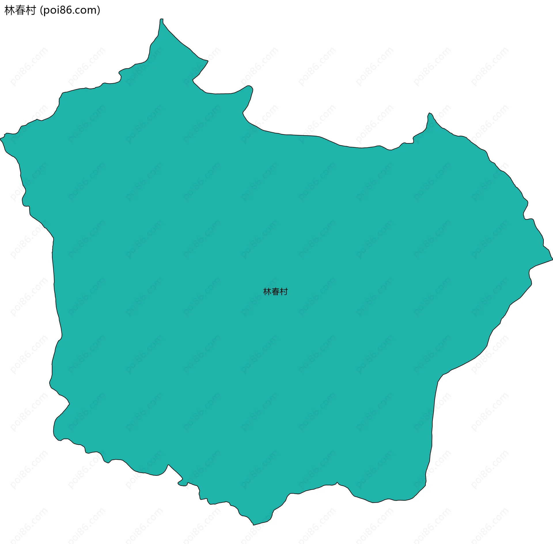 林春村边界地图