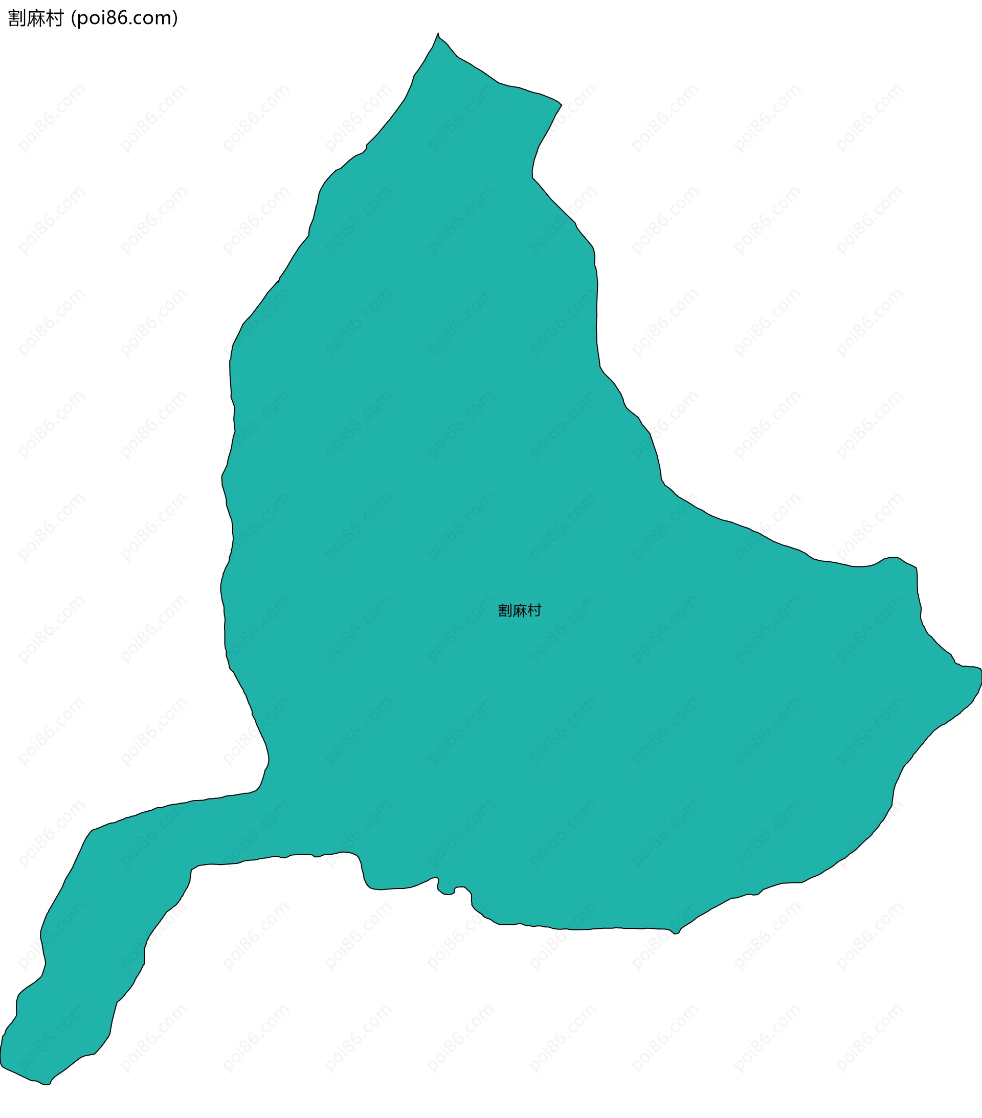 割麻村边界地图