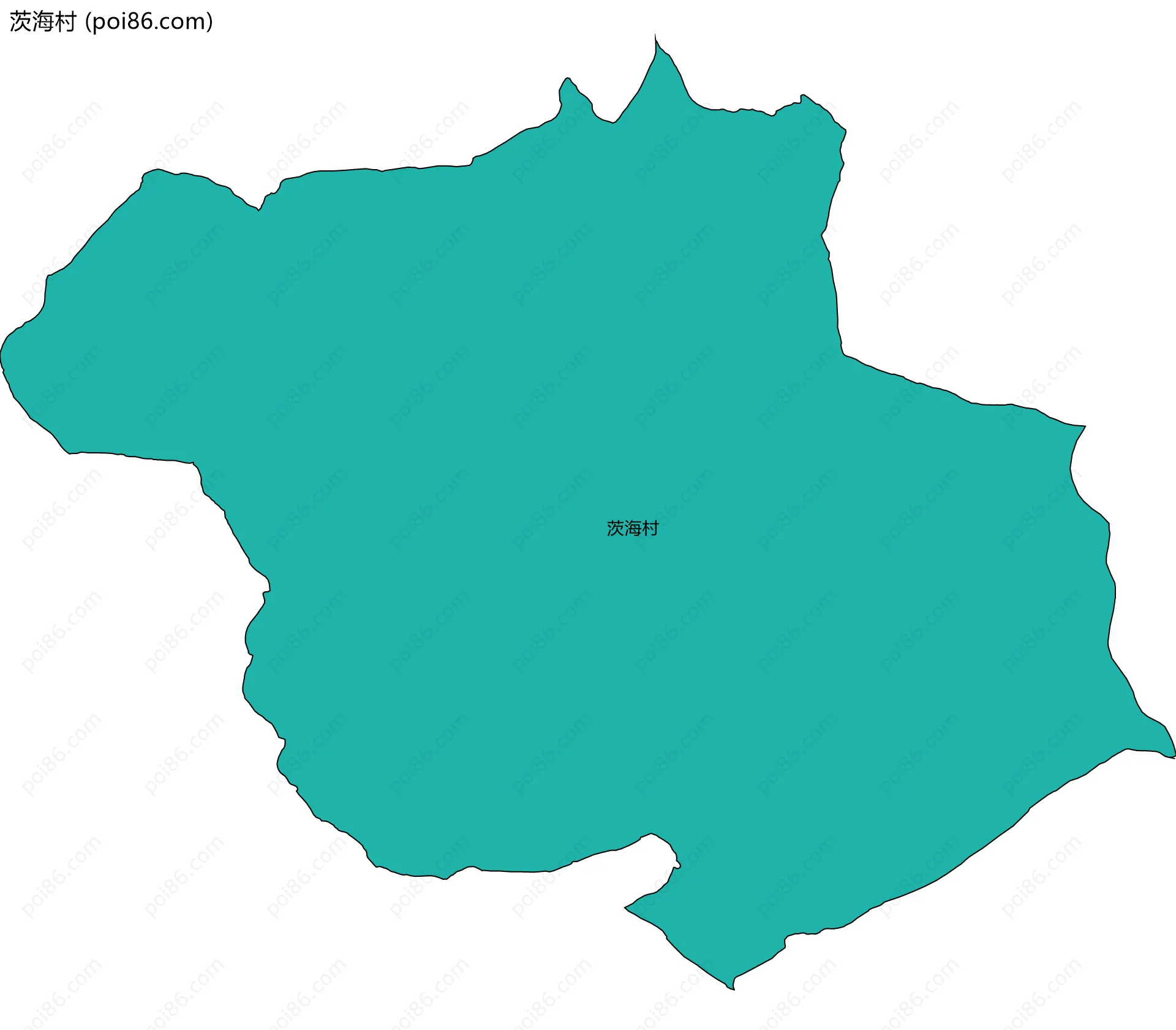 茨海村边界地图