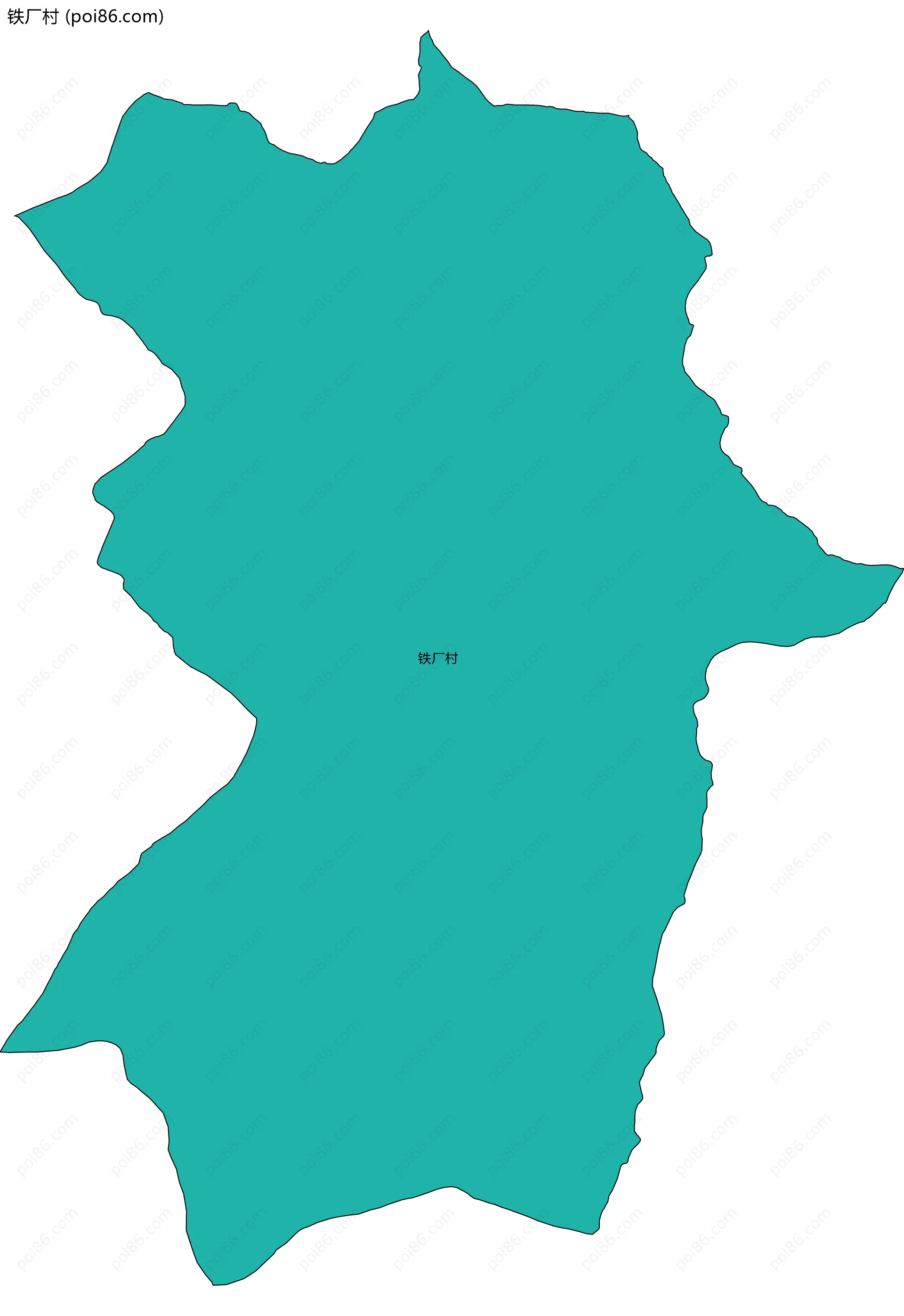 铁厂村边界地图