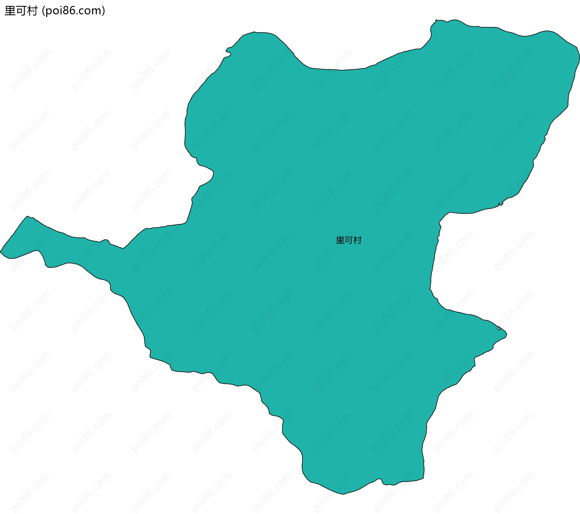 里可村边界地图