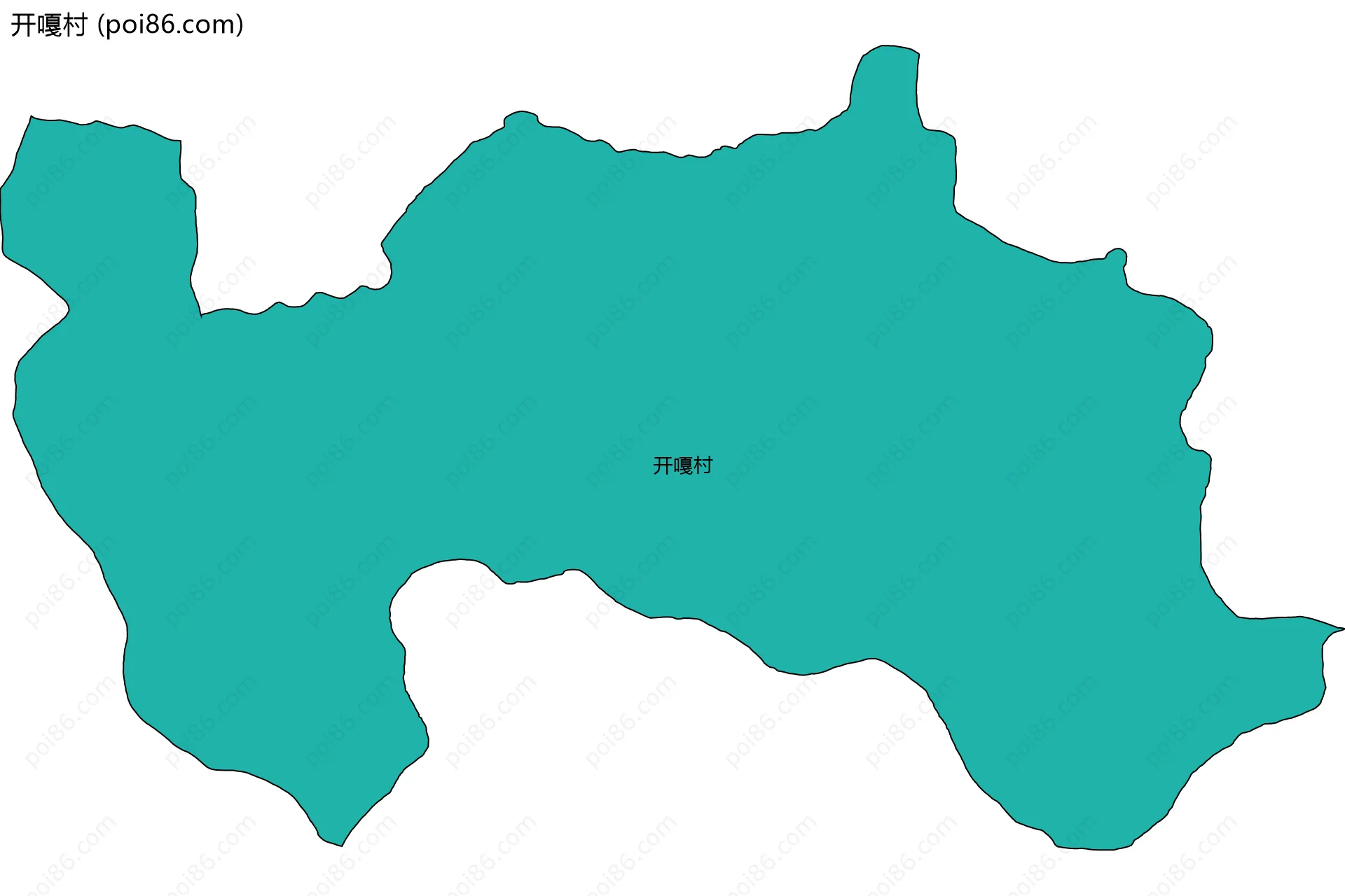 开嘎村边界地图