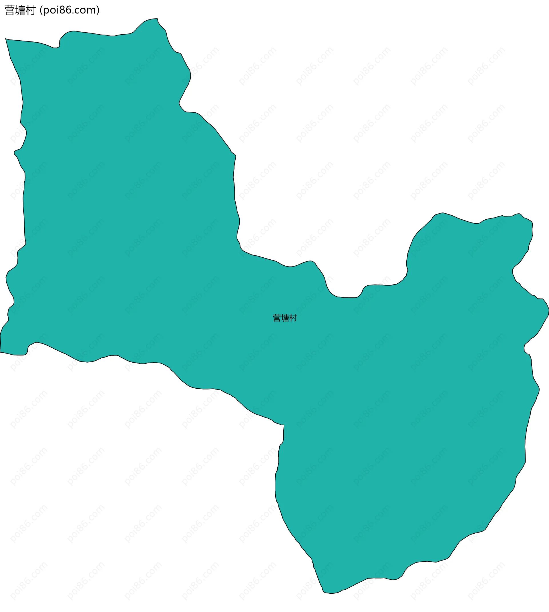 营塘村边界地图