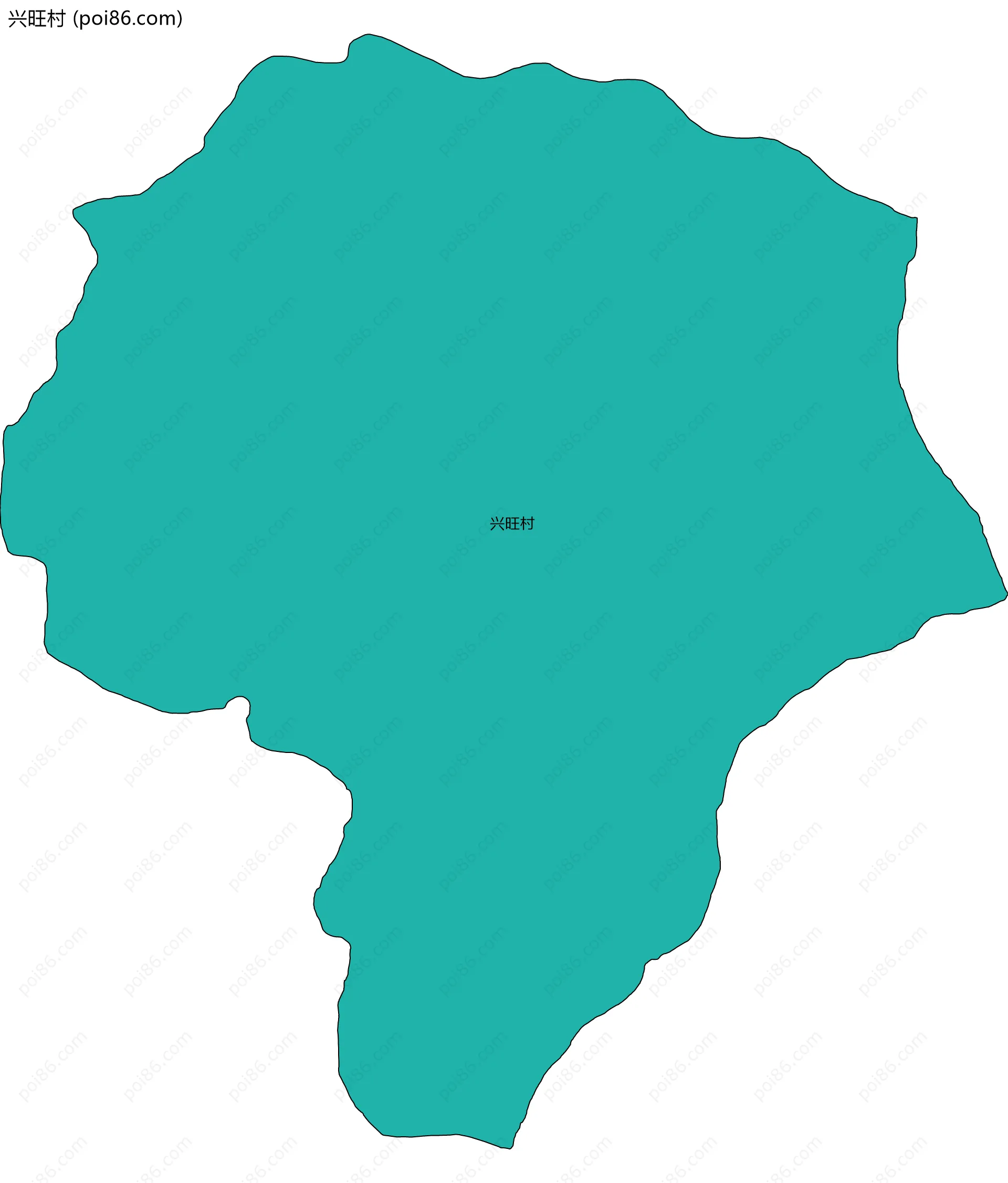 兴旺村边界地图
