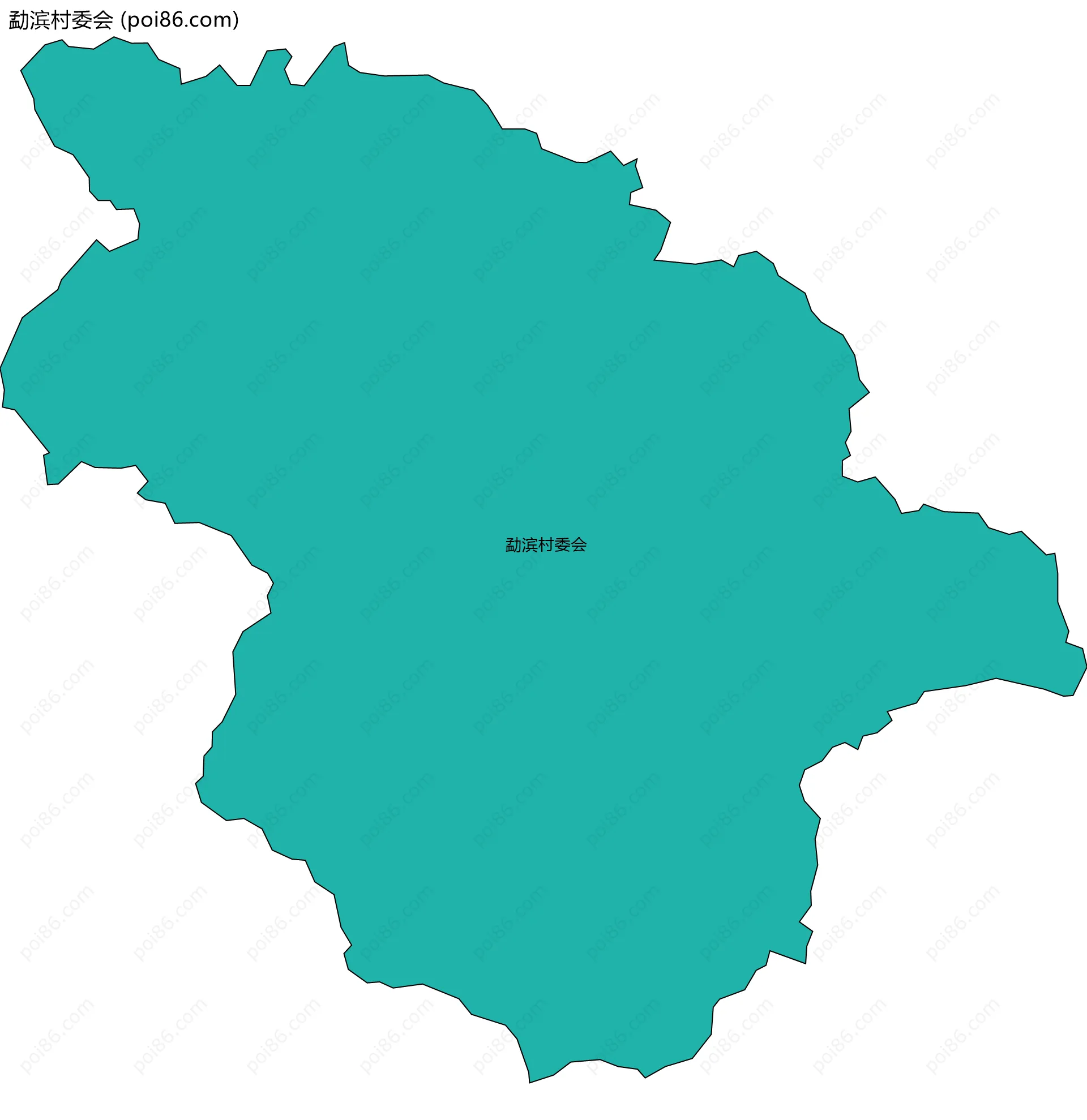 勐滨村委会边界地图