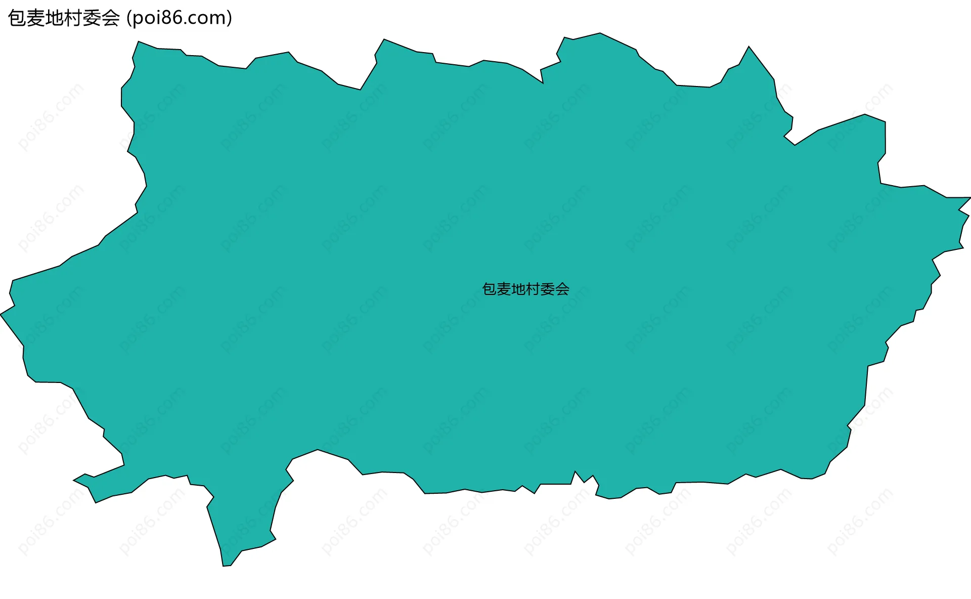 包麦地村委会边界地图