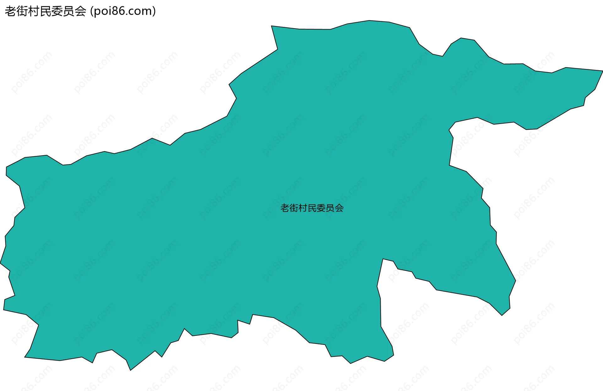 老街村民委员会边界地图