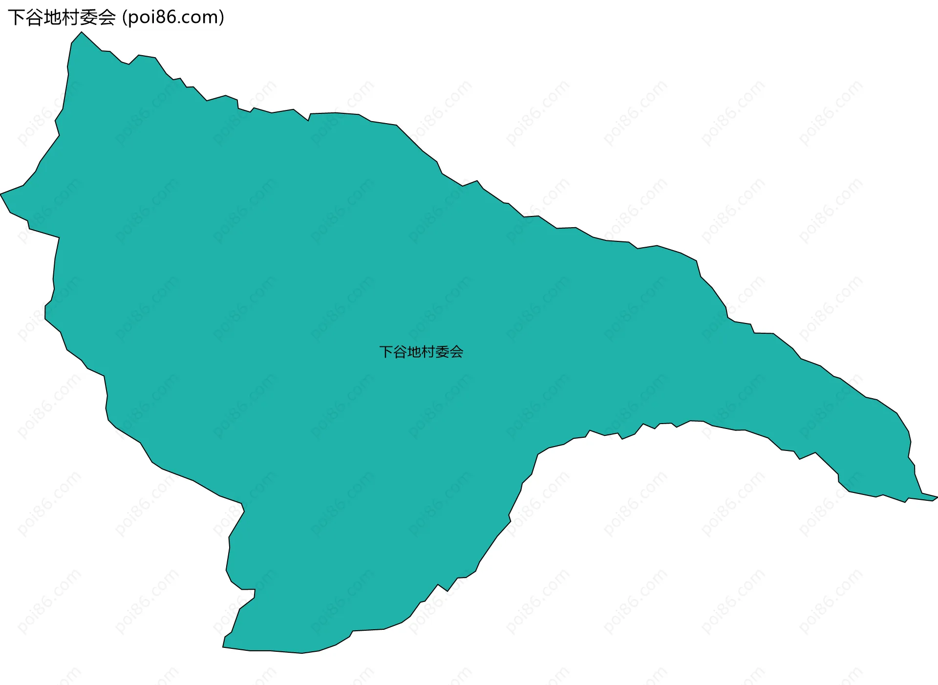 下谷地村委会边界地图