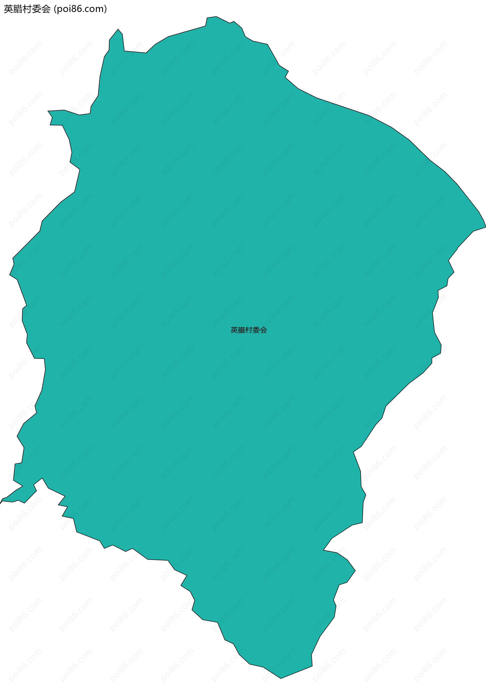 英腊村委会边界地图