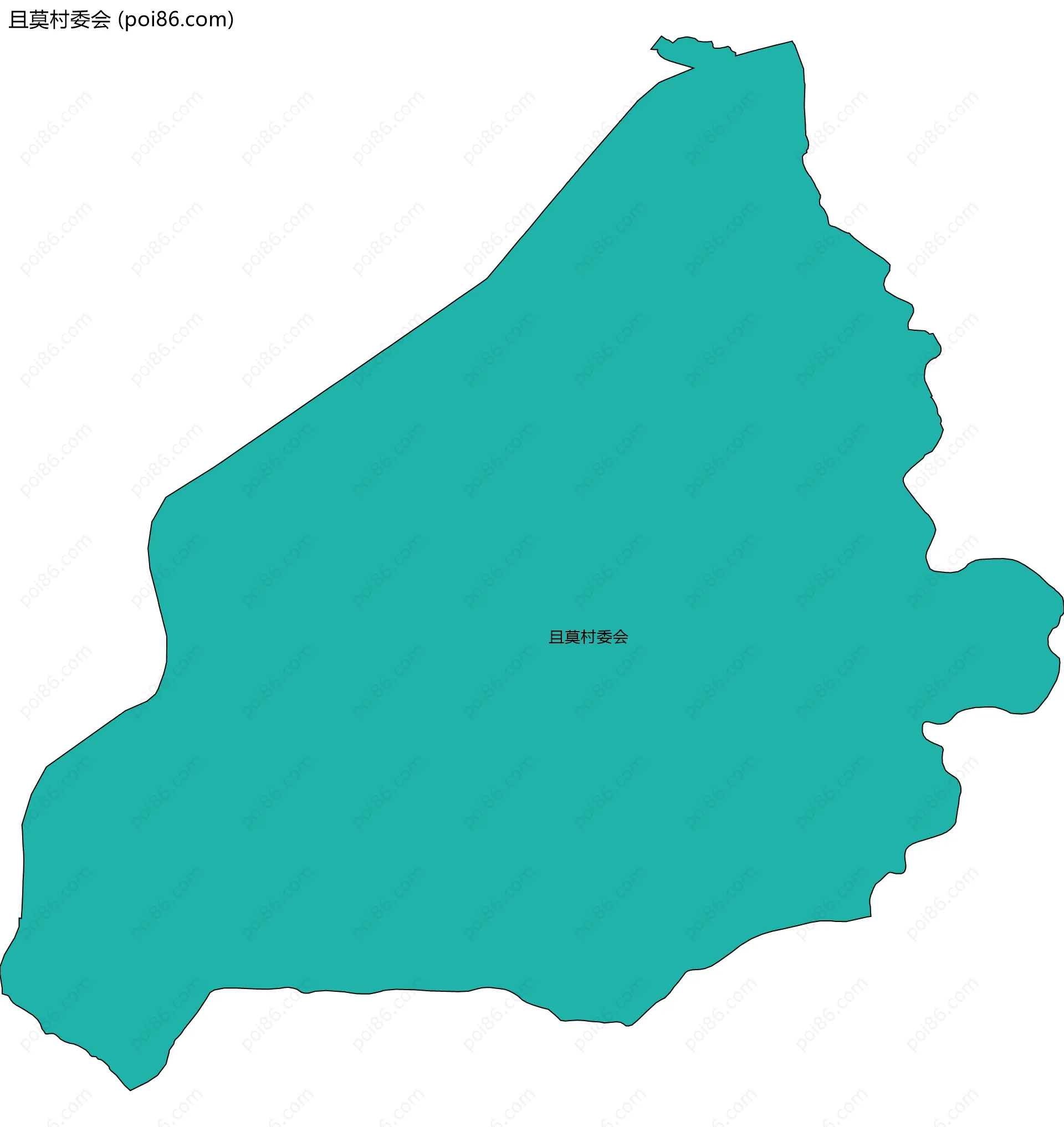 且莫村委会边界地图