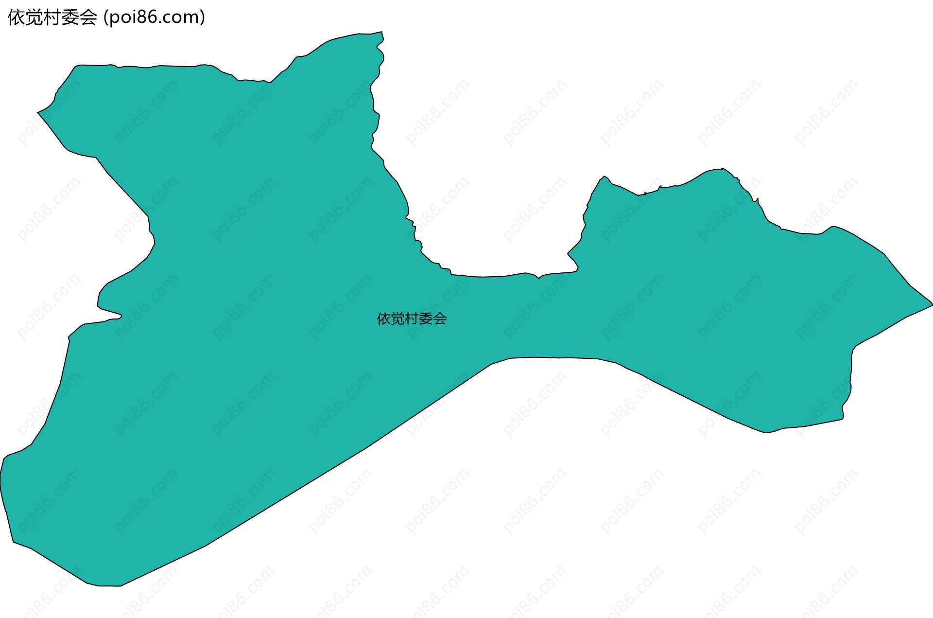 依觉村委会边界地图
