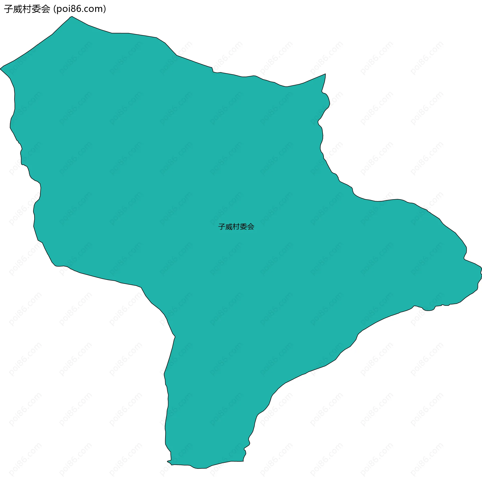 子威村委会边界地图