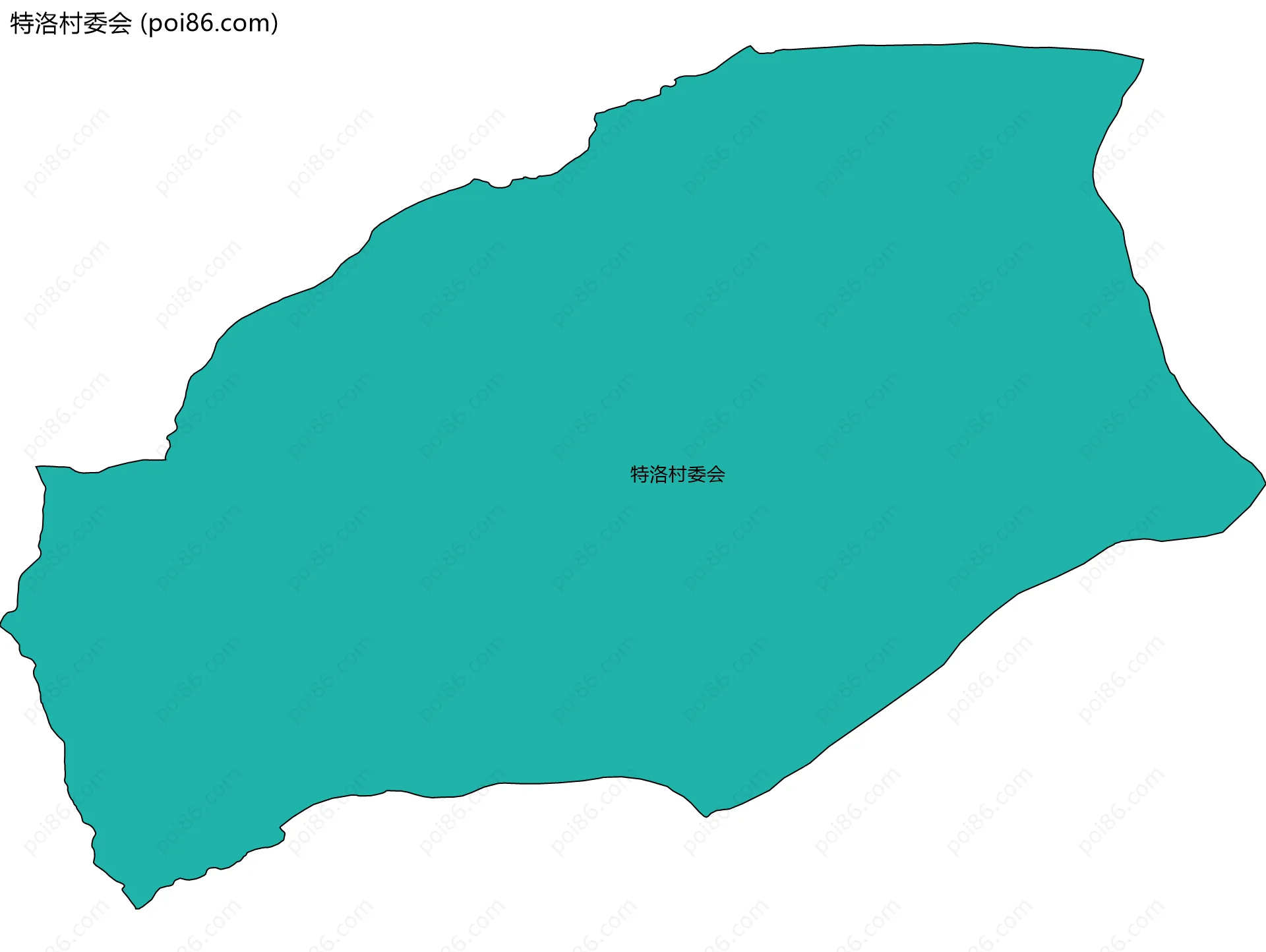 特洛村委会边界地图