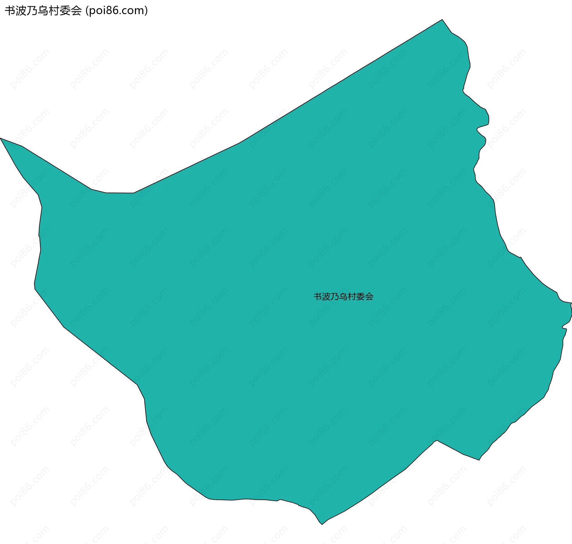 书波乃乌村委会边界地图