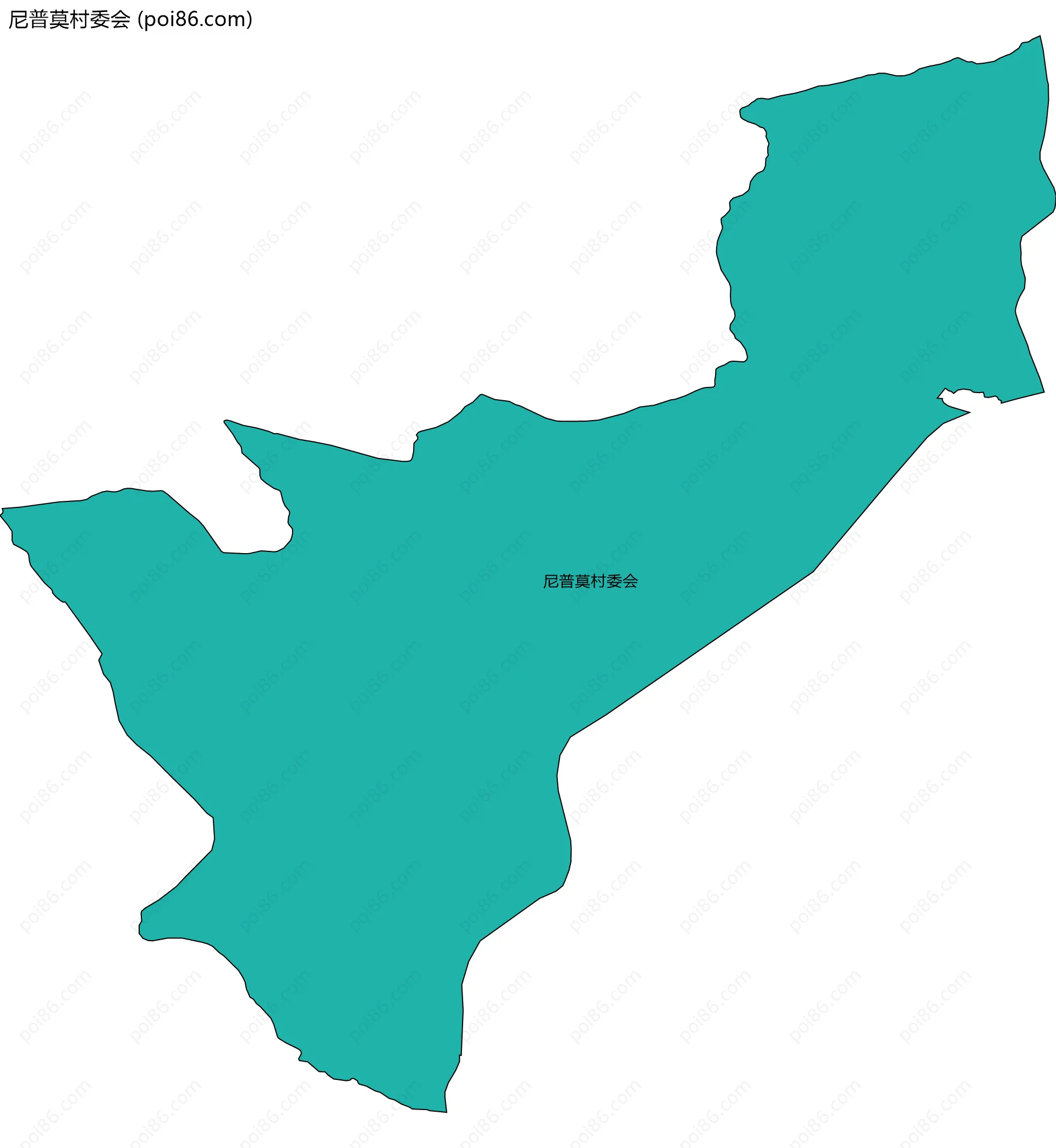 尼普莫村委会边界地图