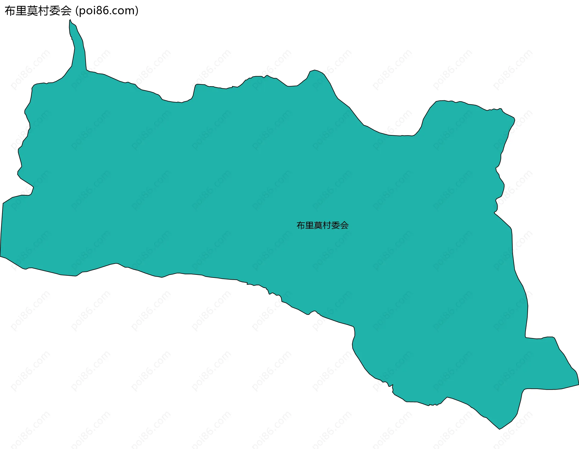 布里莫村委会边界地图