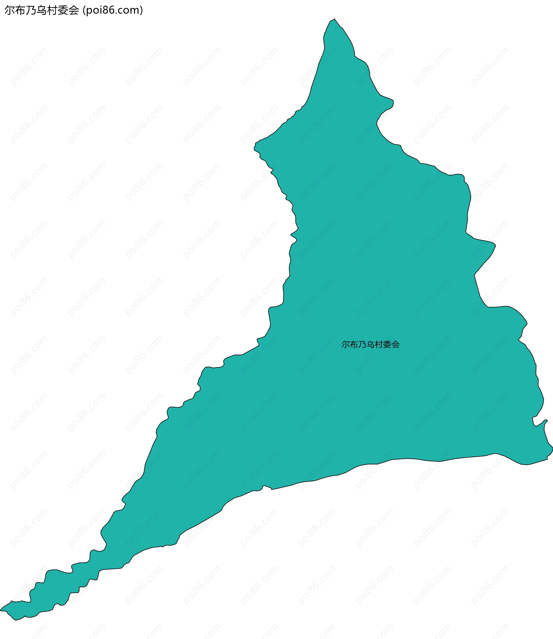 尔布乃乌村委会边界地图