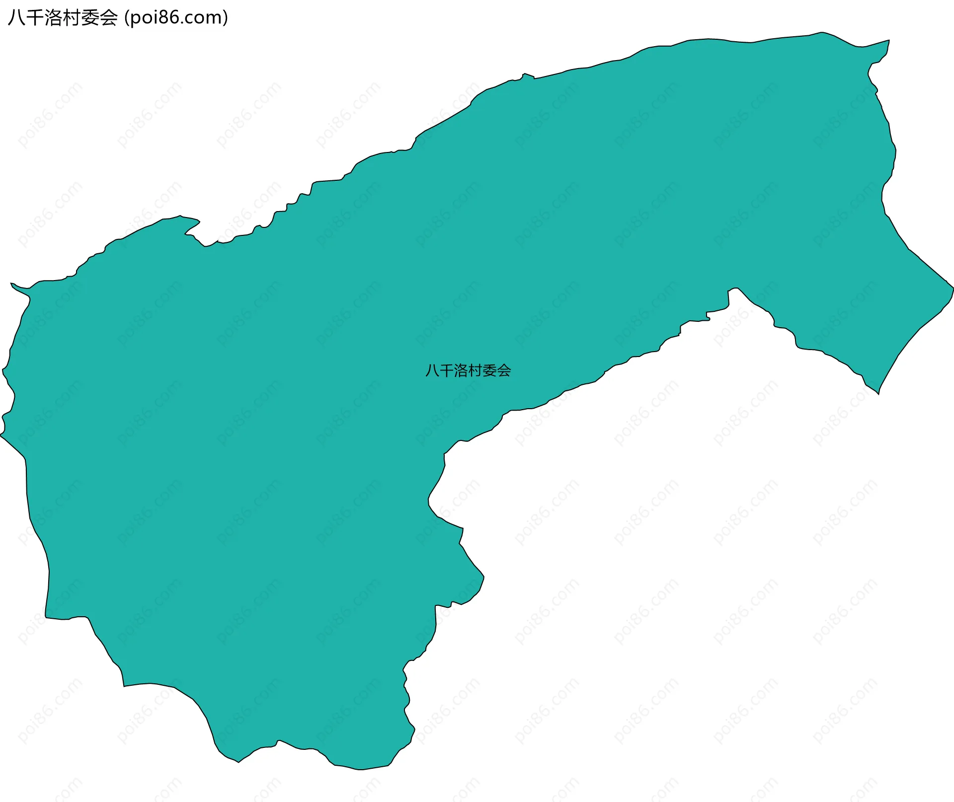 八千洛村委会边界地图
