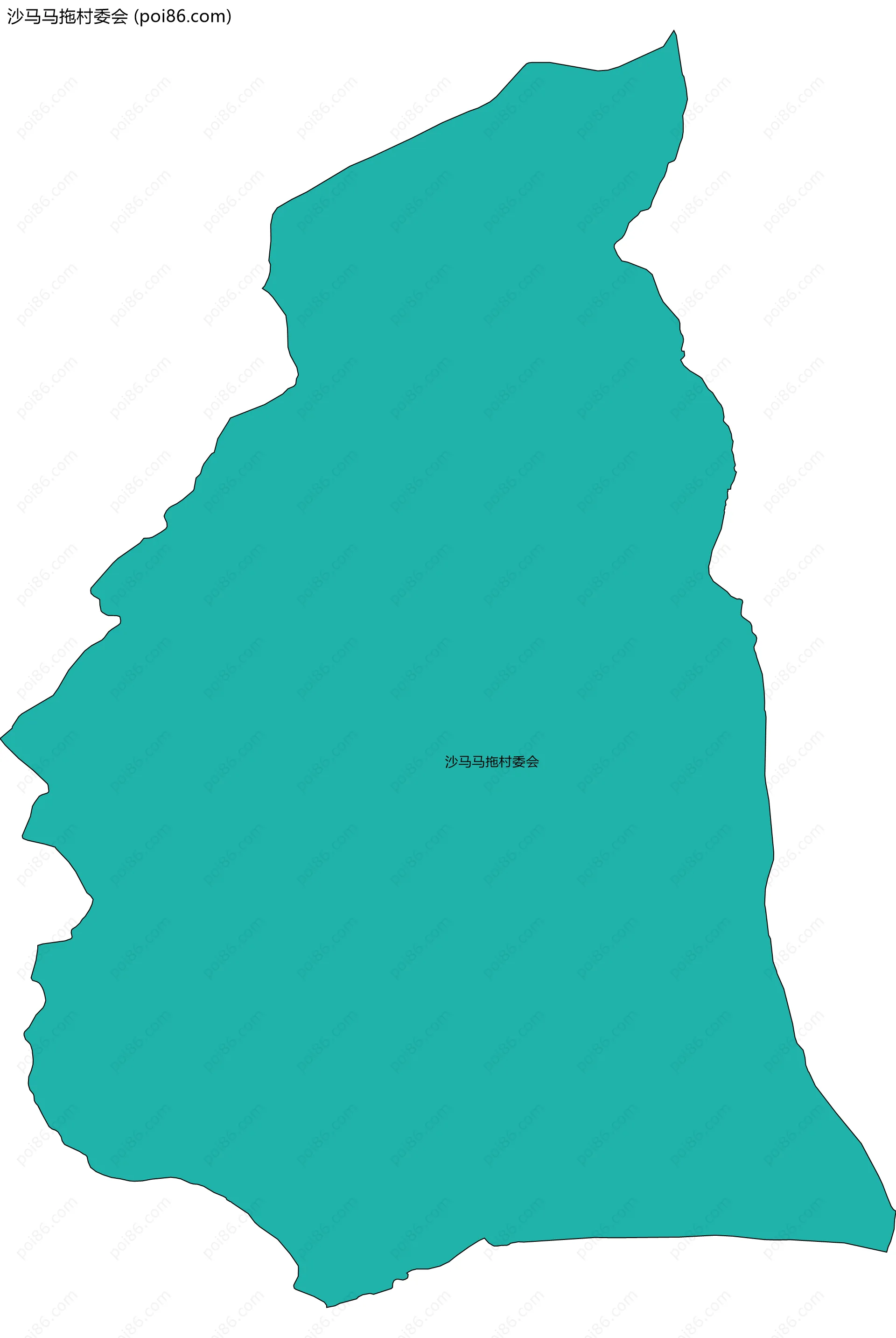 沙马马拖村委会边界地图