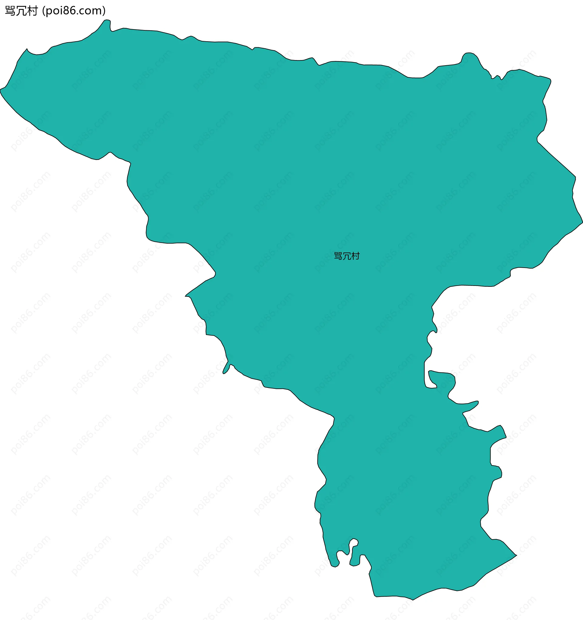 骂冗村边界地图