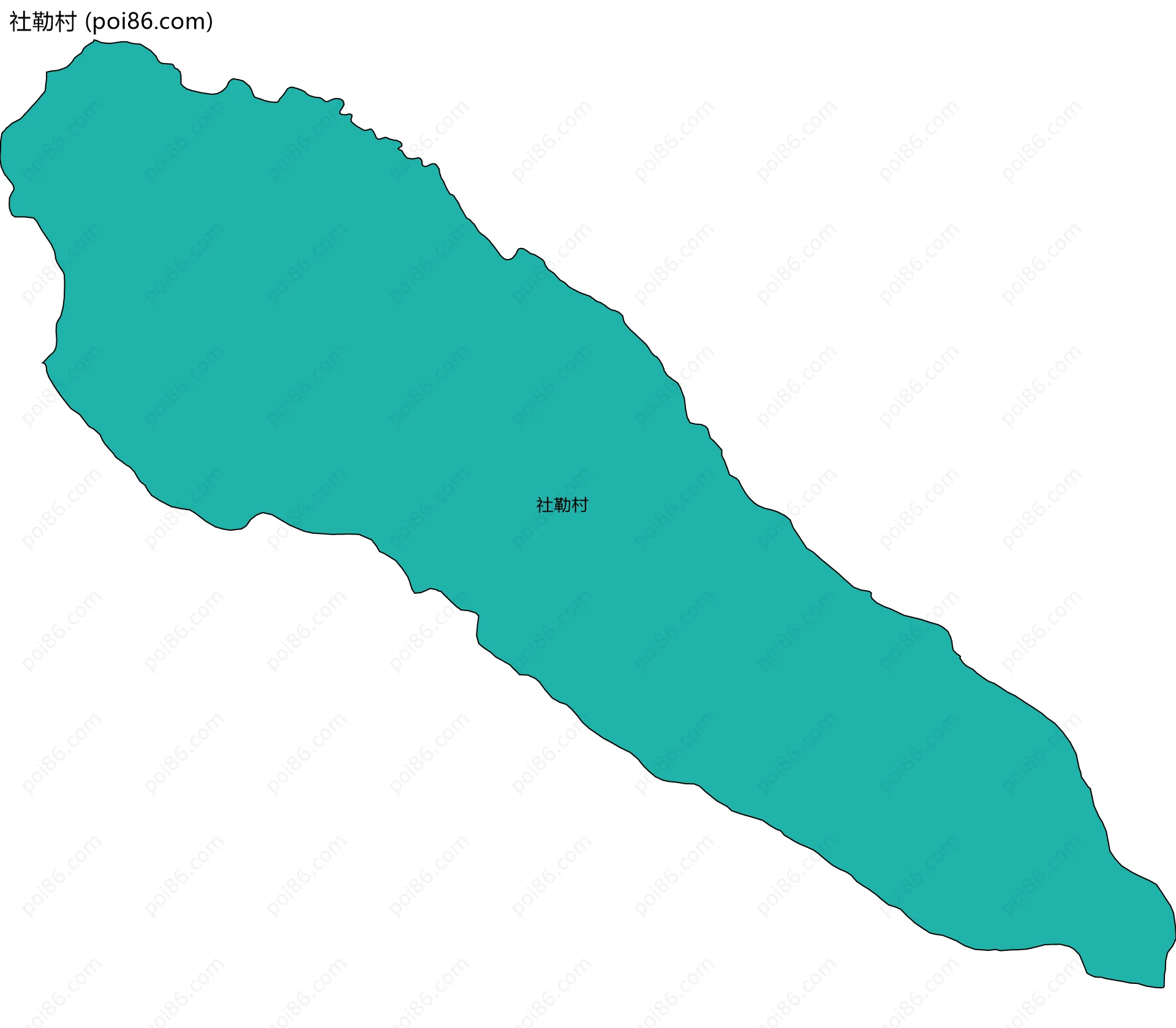 社勒村边界地图