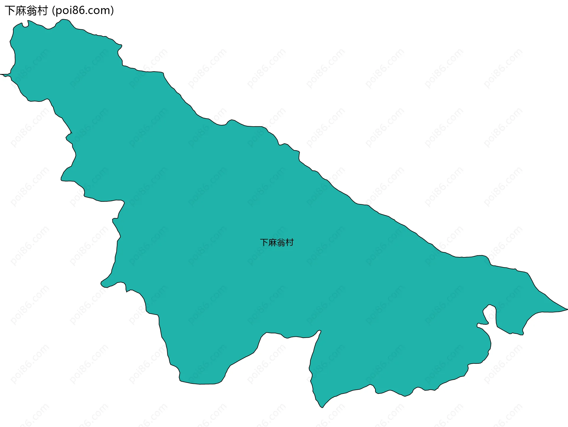 下麻翁村边界地图
