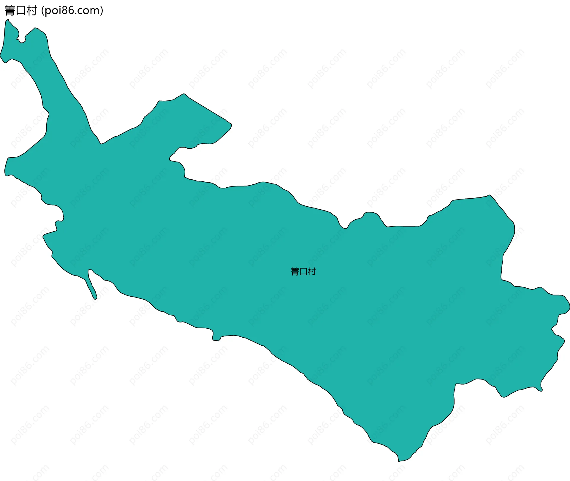 箐口村边界地图