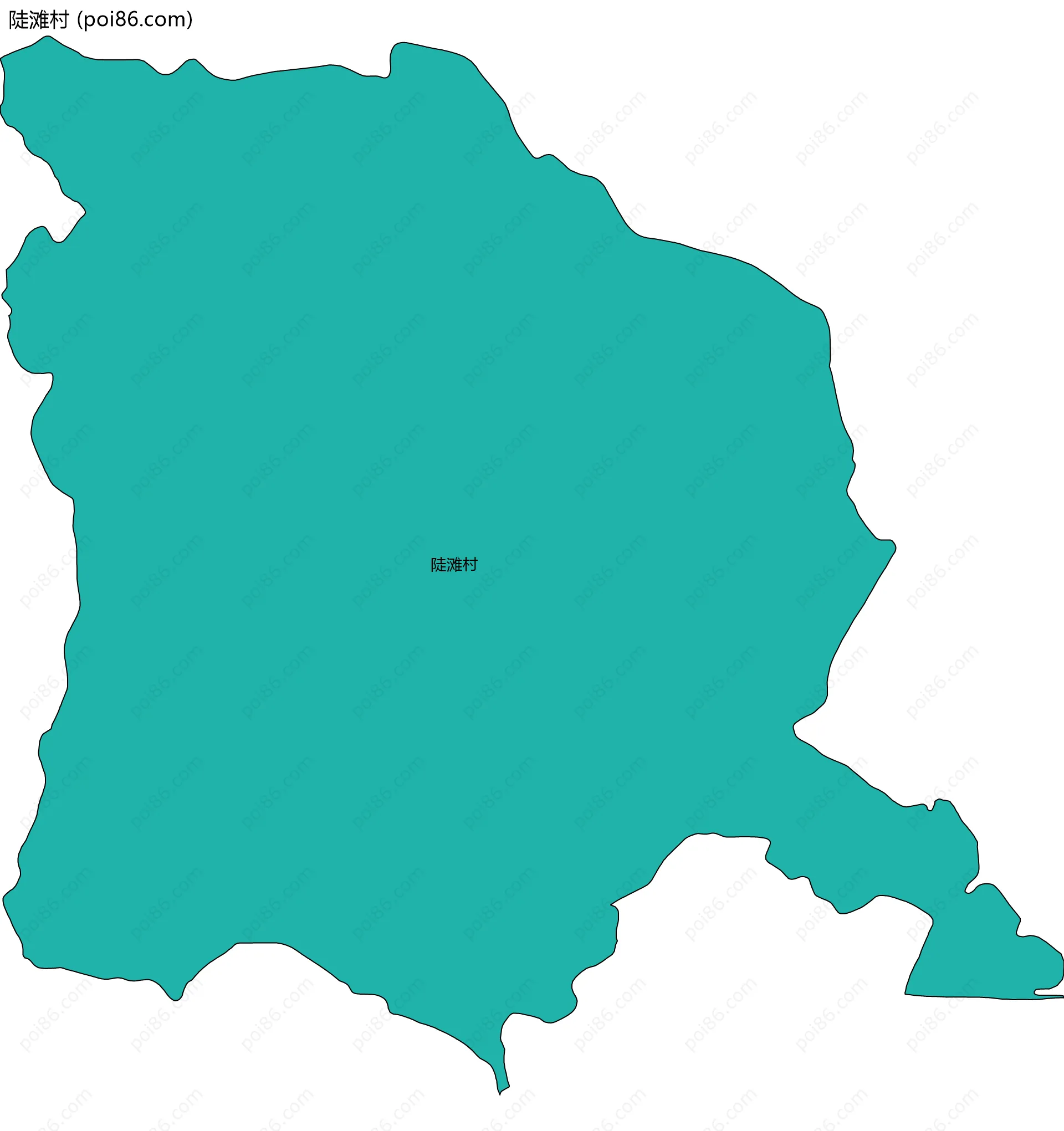 陡滩村边界地图