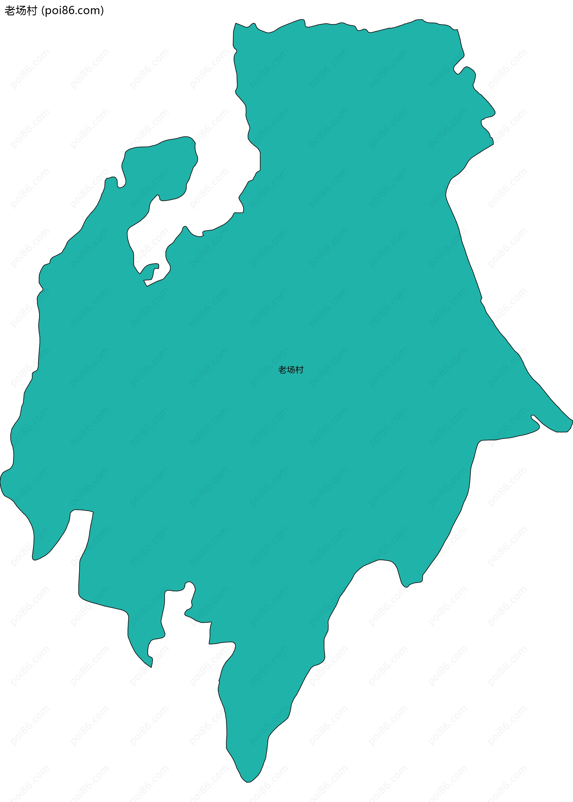 老场村边界地图