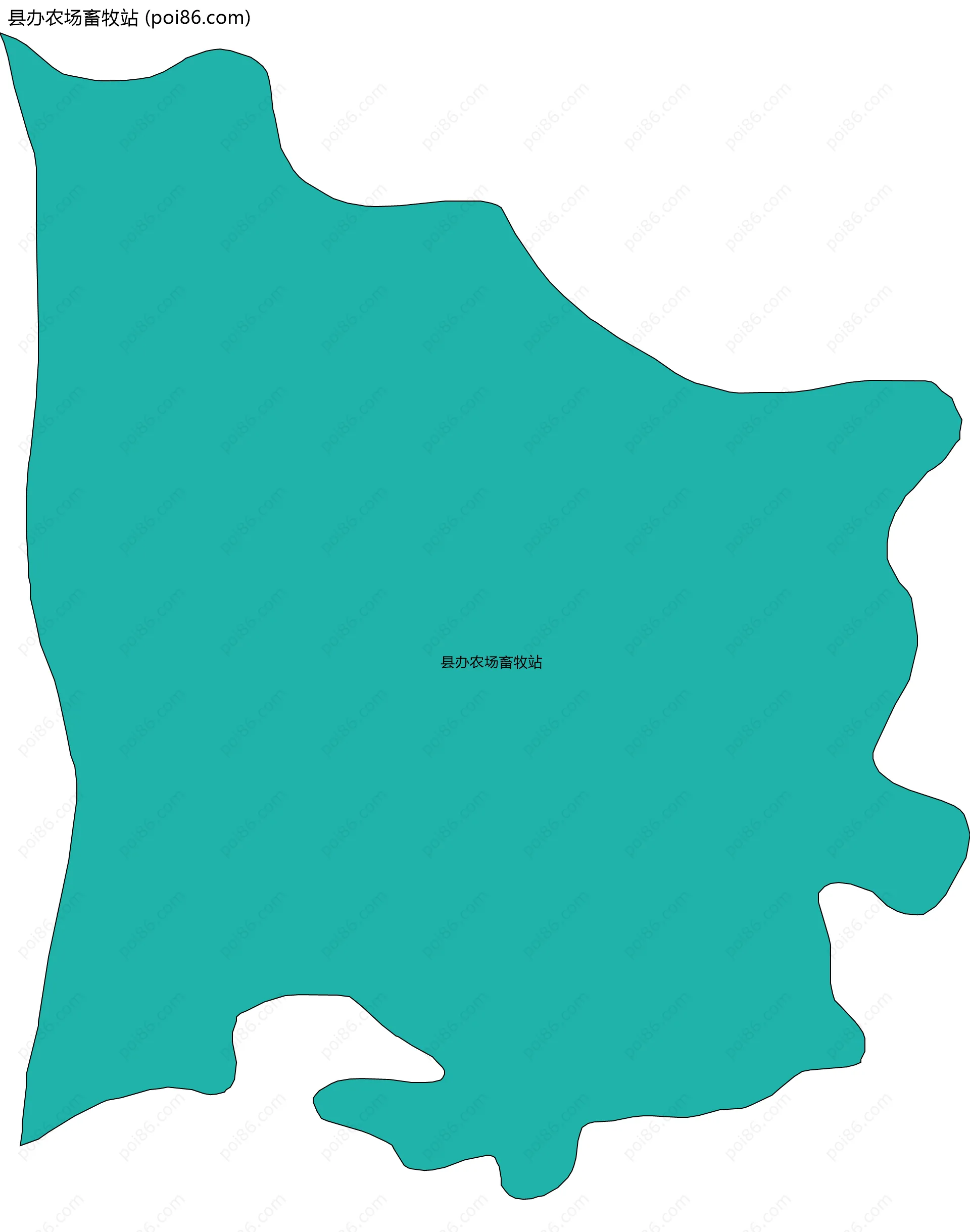 县办农场畜牧站边界地图