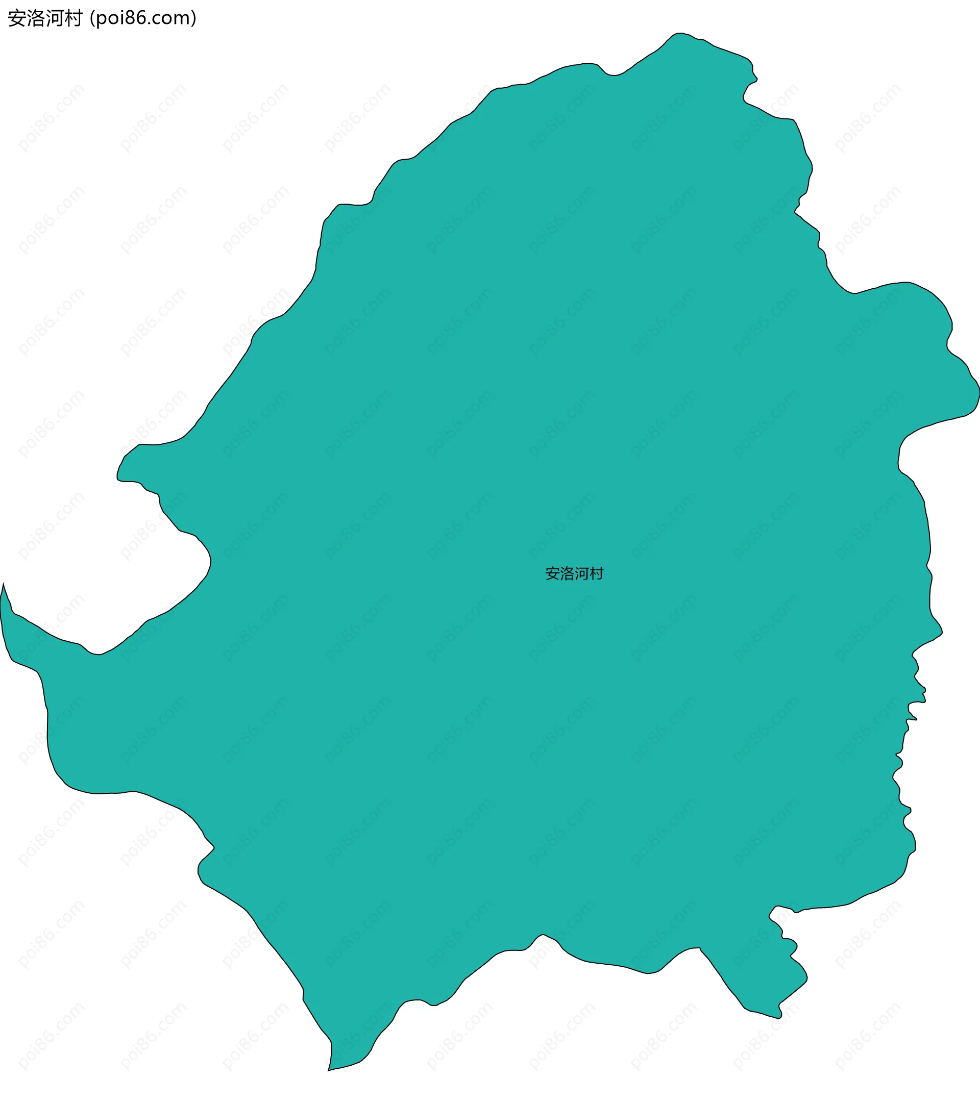 安洛河村边界地图