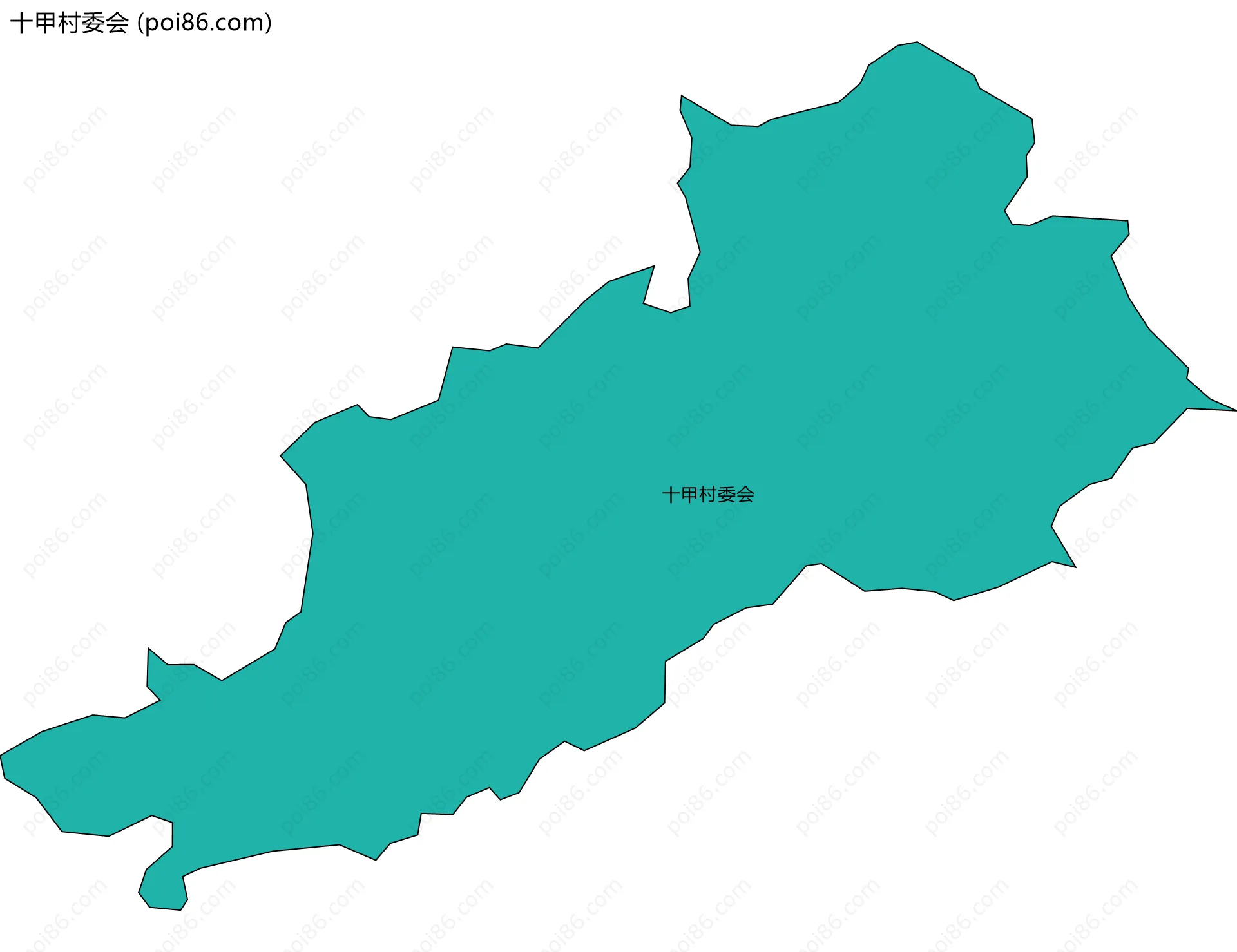 十甲村委会边界地图