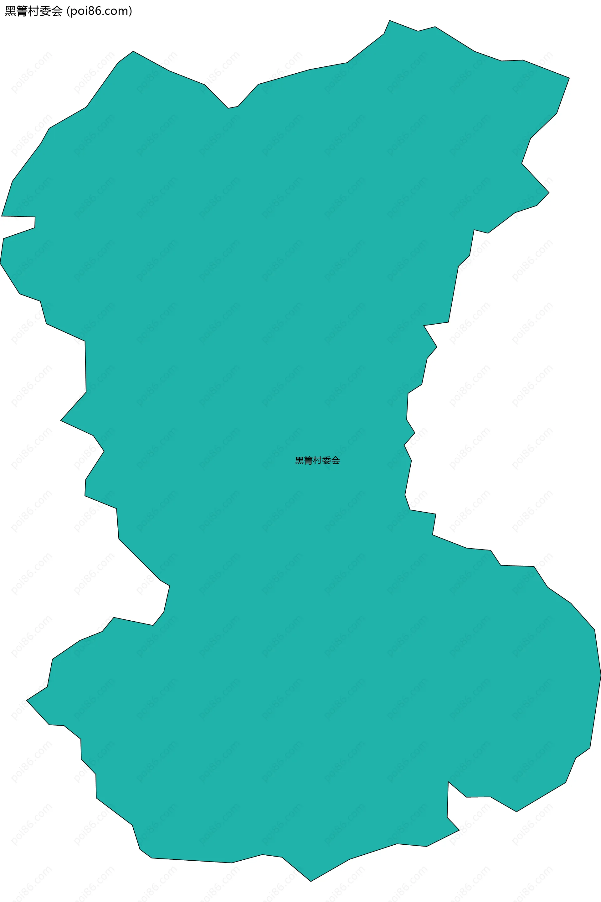 黑箐村委会边界地图