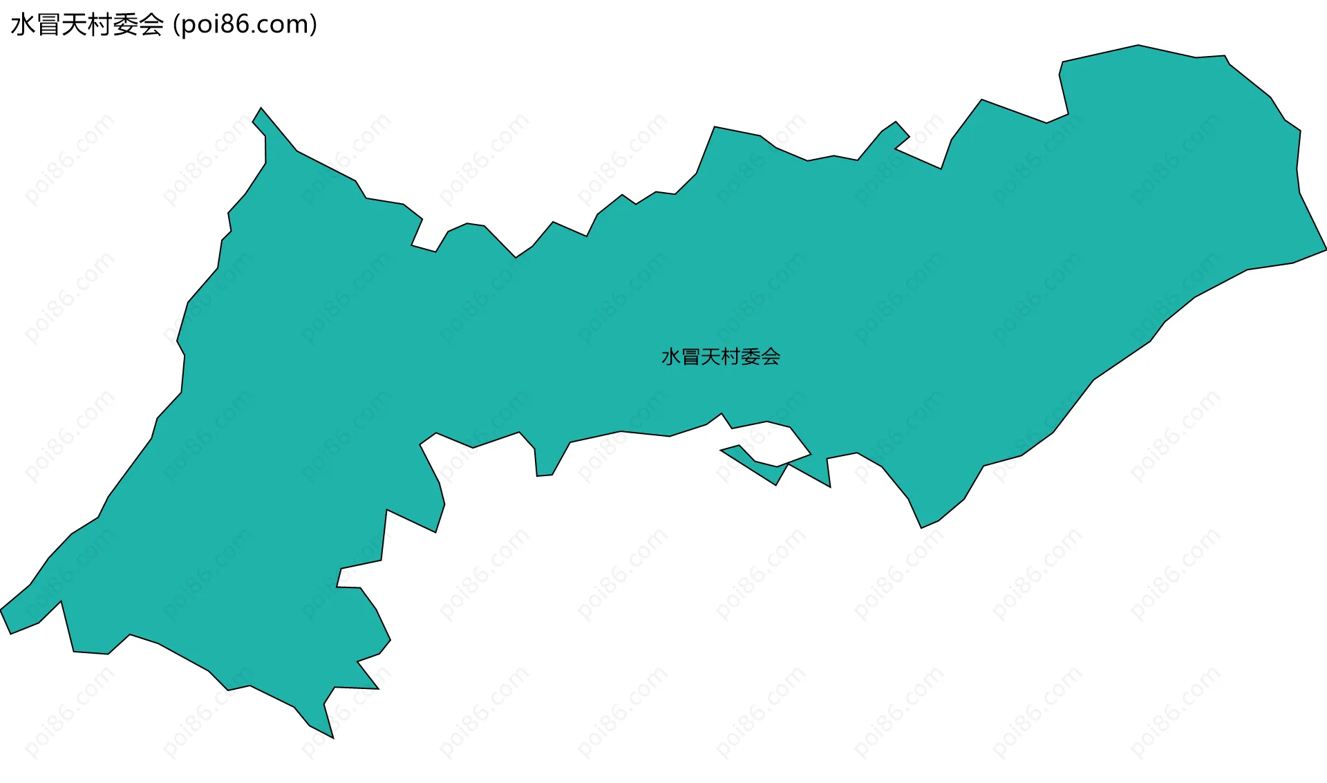 水冒天村委会边界地图