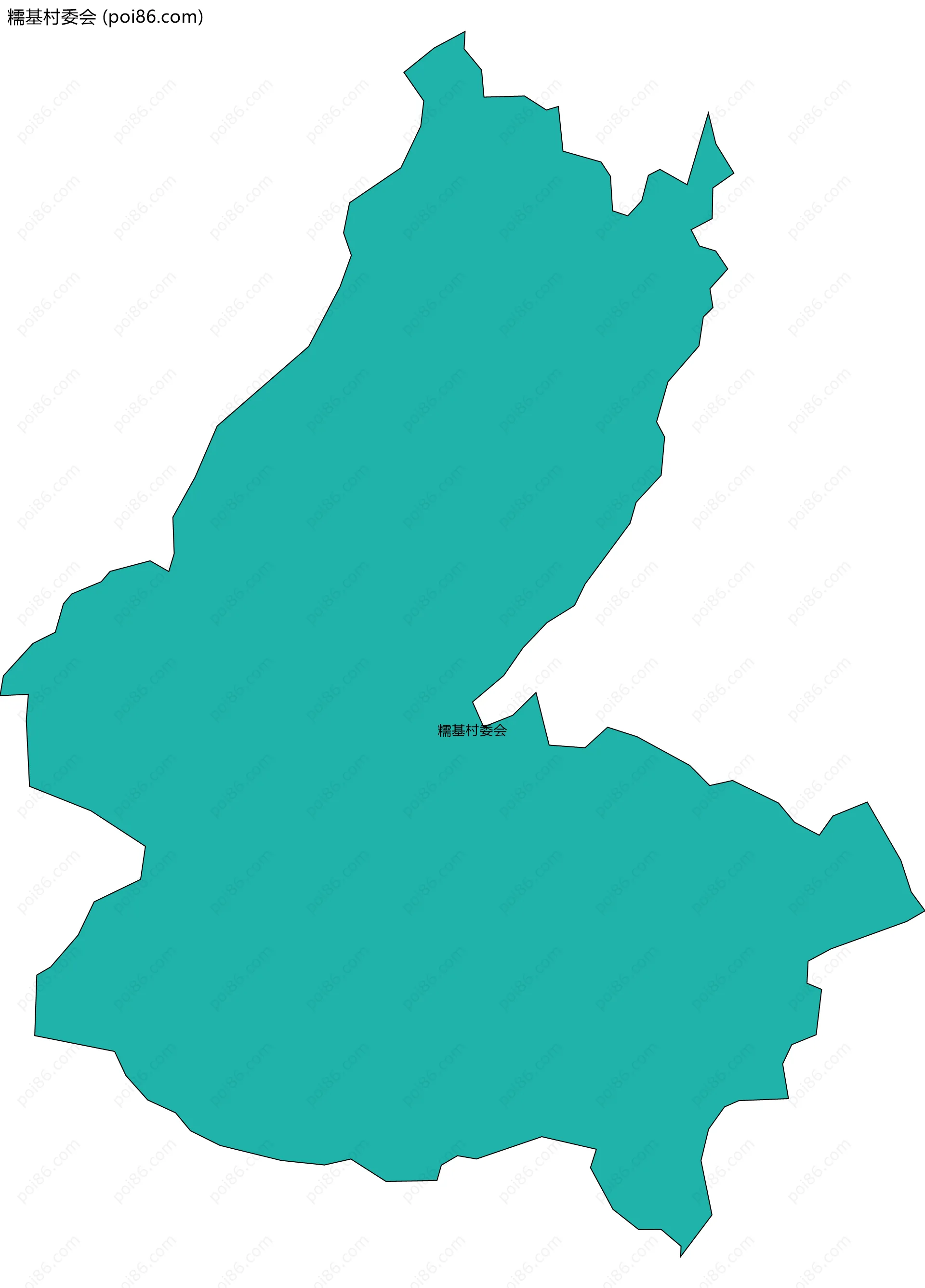 糯基村委会边界地图