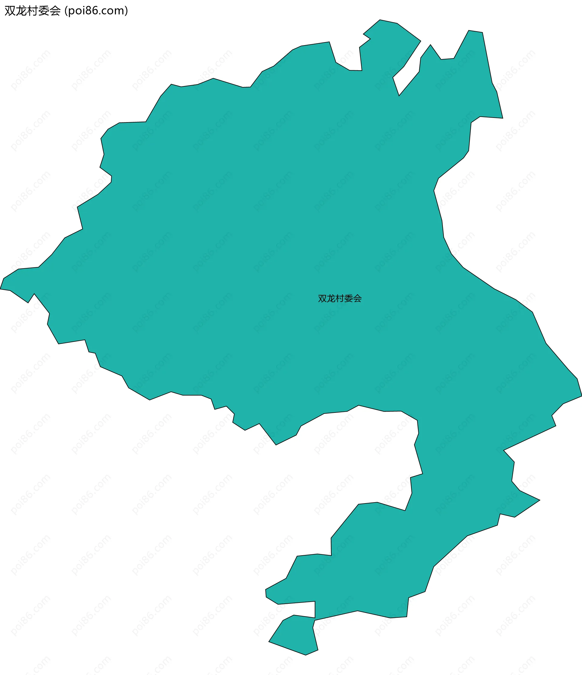 双龙村委会边界地图