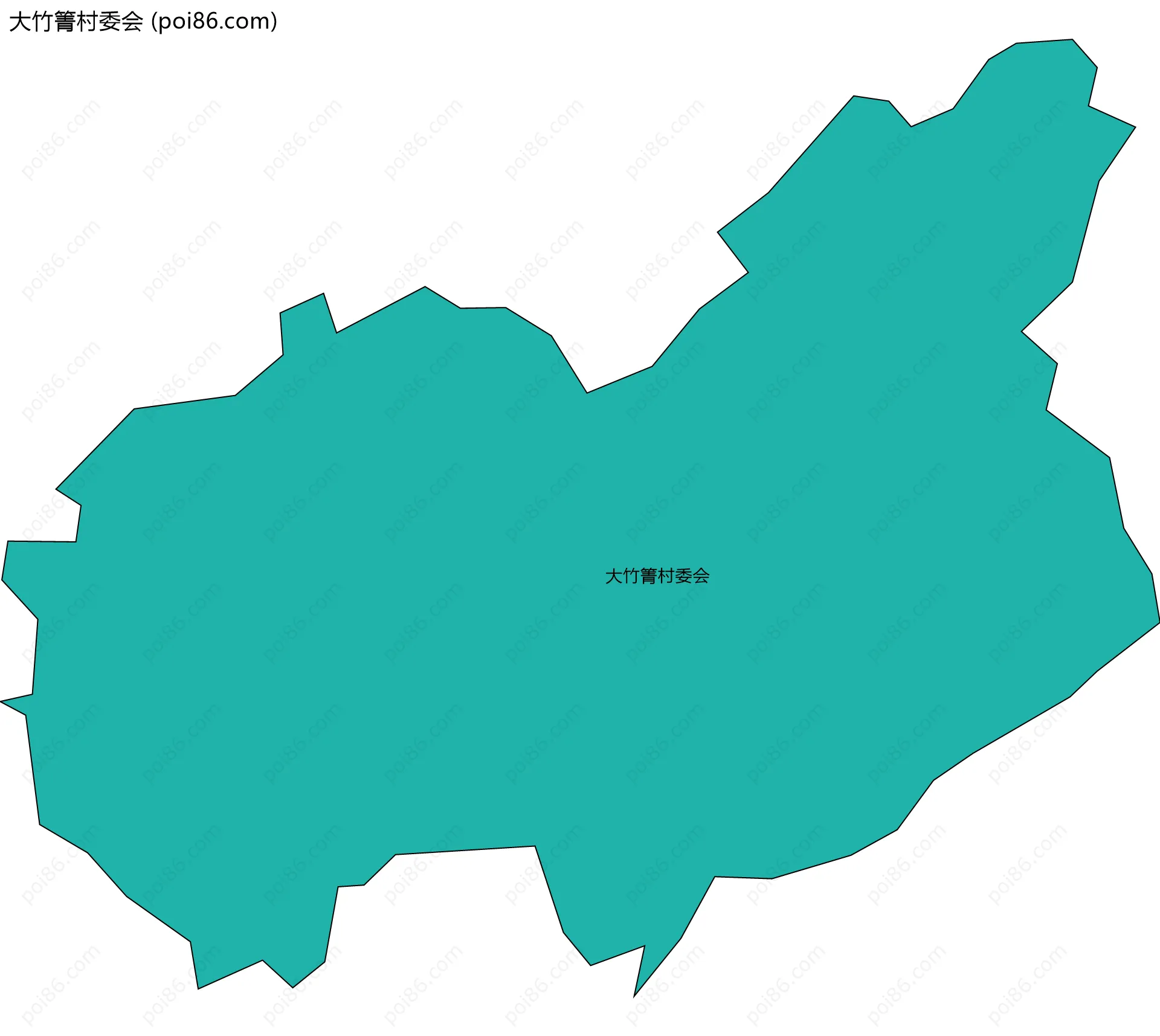 大竹箐村委会边界地图