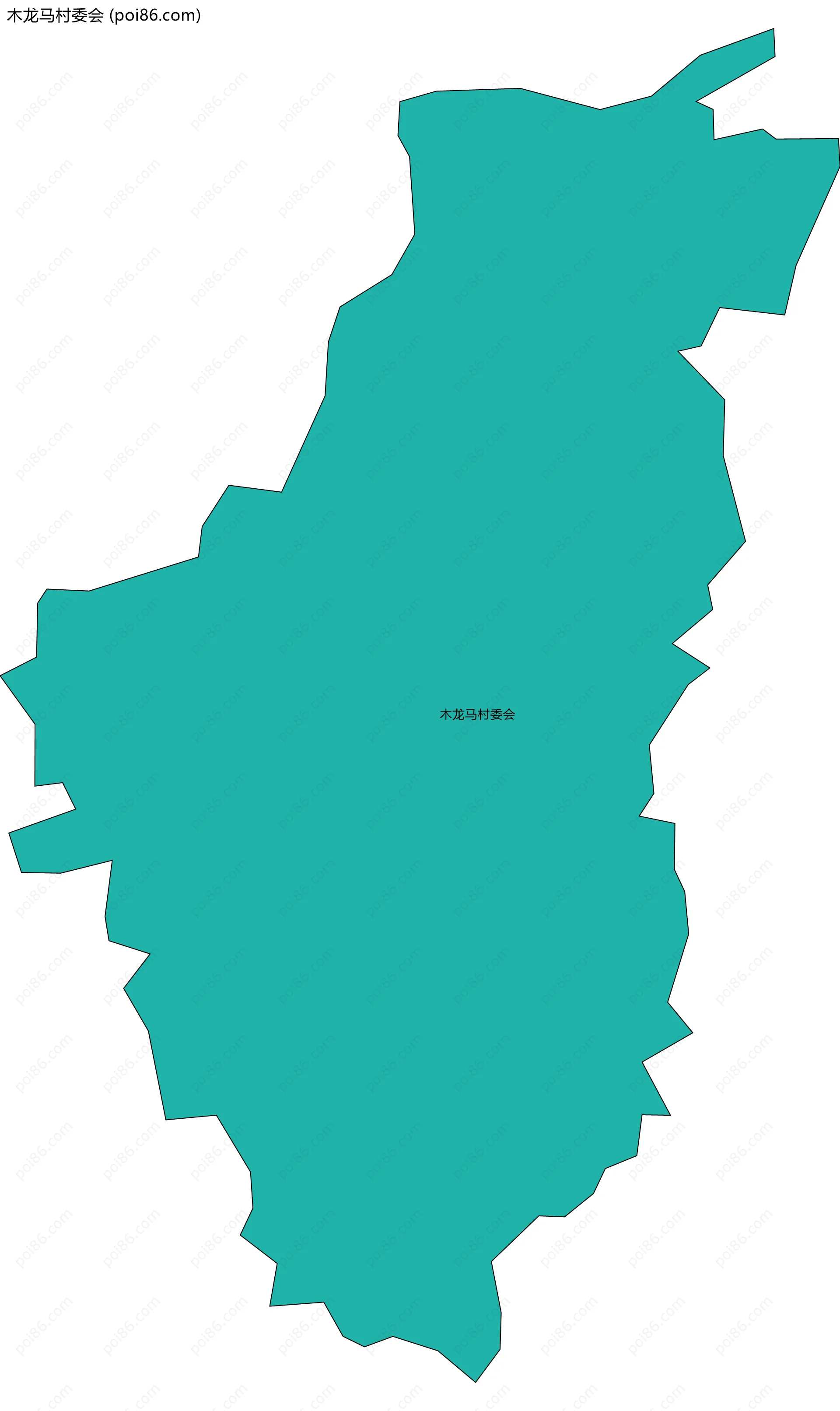 木龙马村委会边界地图