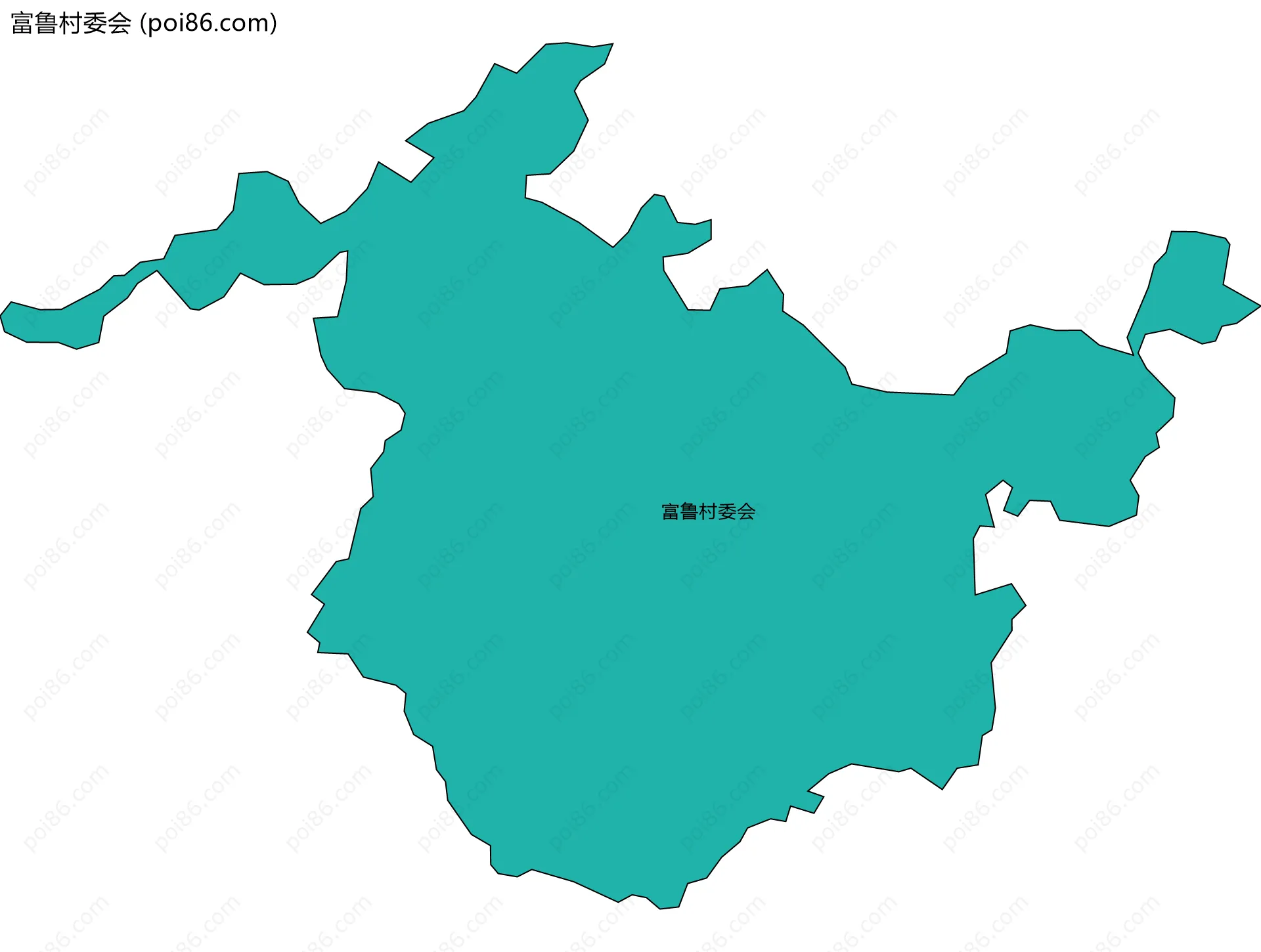 富鲁村委会边界地图