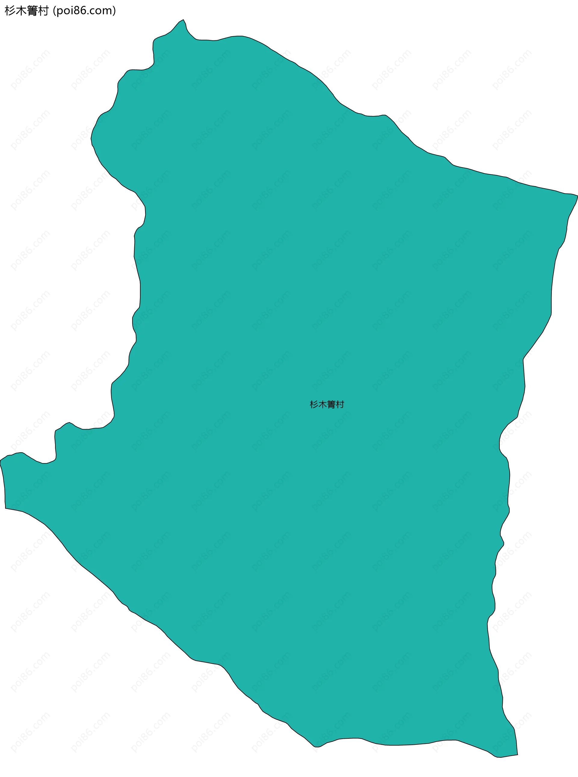 杉木箐村边界地图