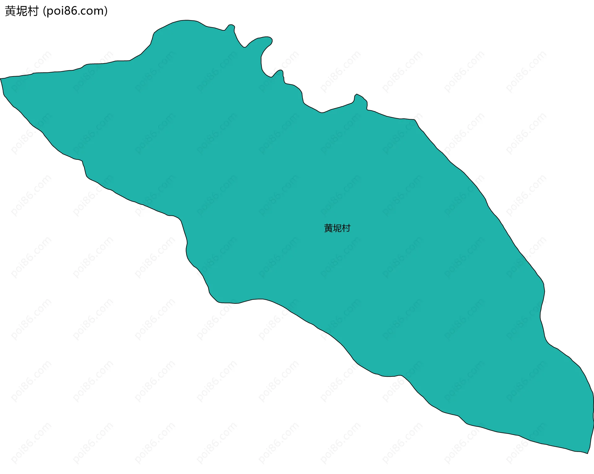 黄坭村边界地图