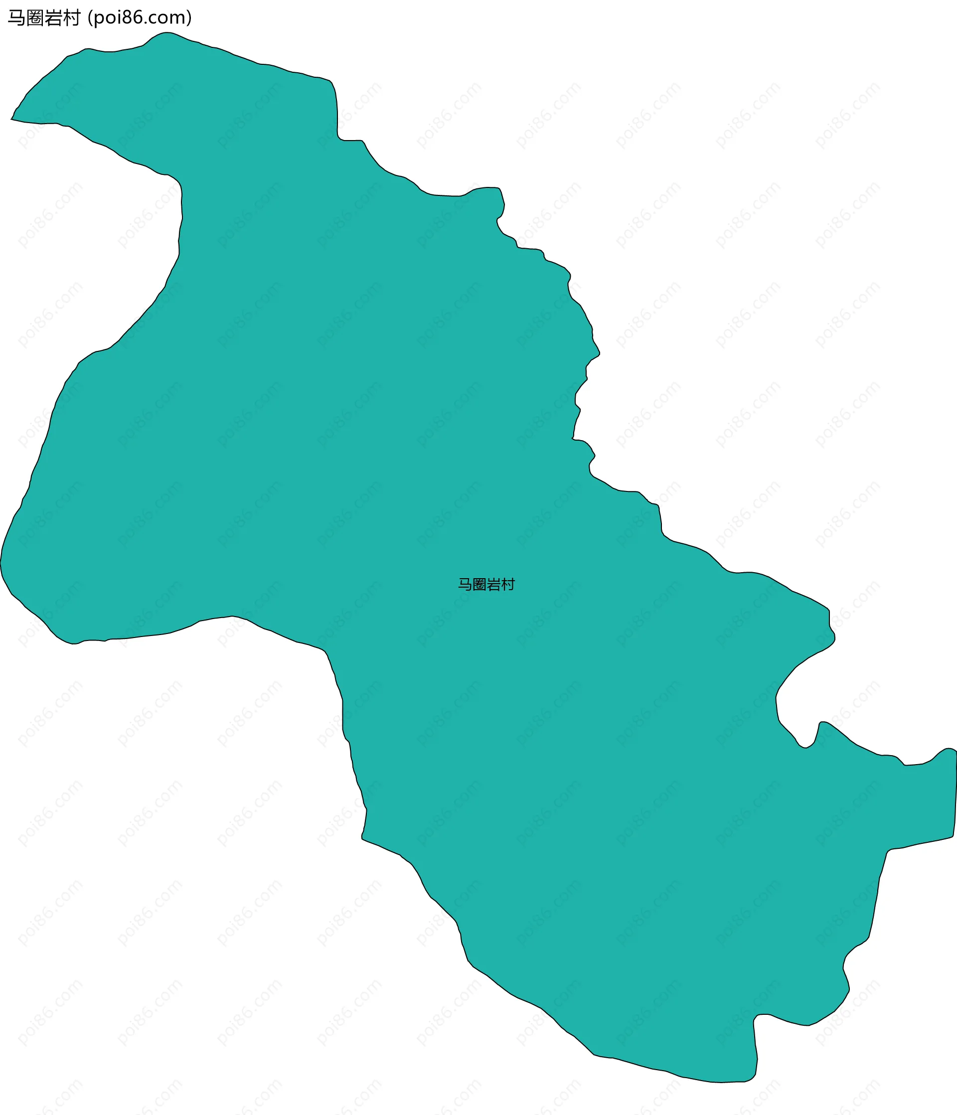 马圈岩村边界地图