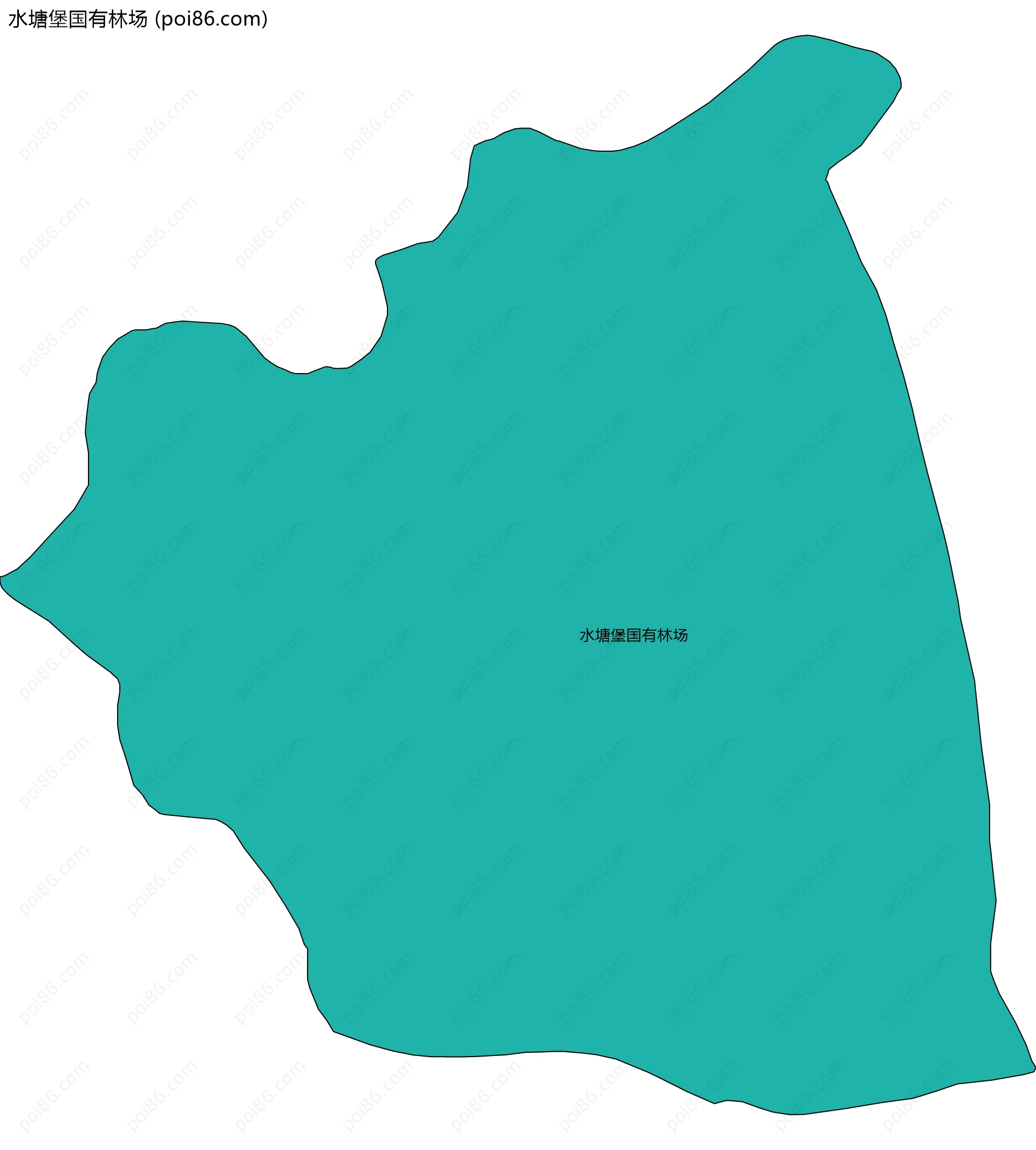 水塘堡国有林场边界地图