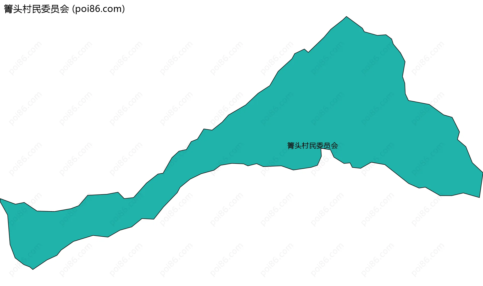箐头村民委员会边界地图