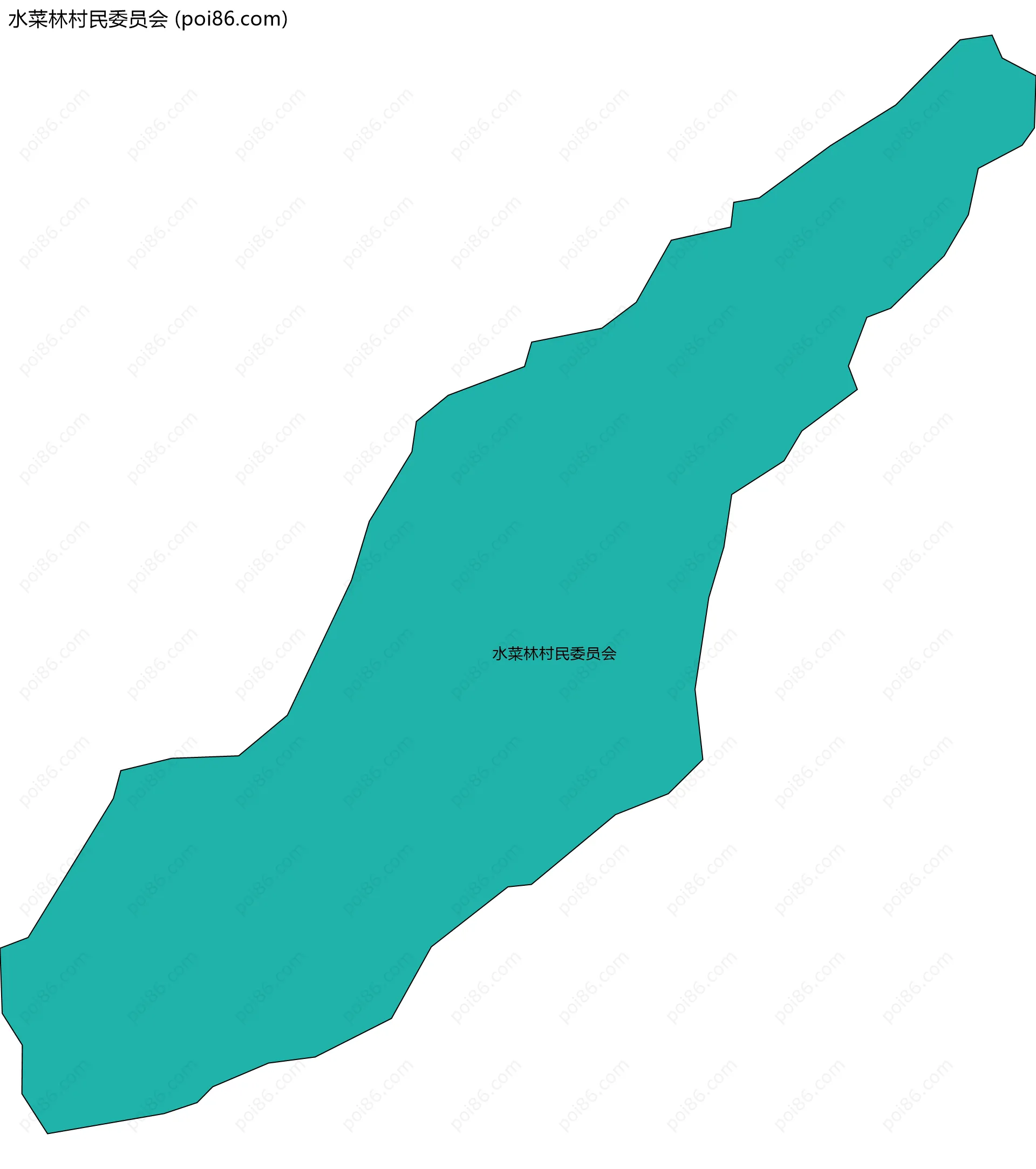 水菜林村民委员会边界地图