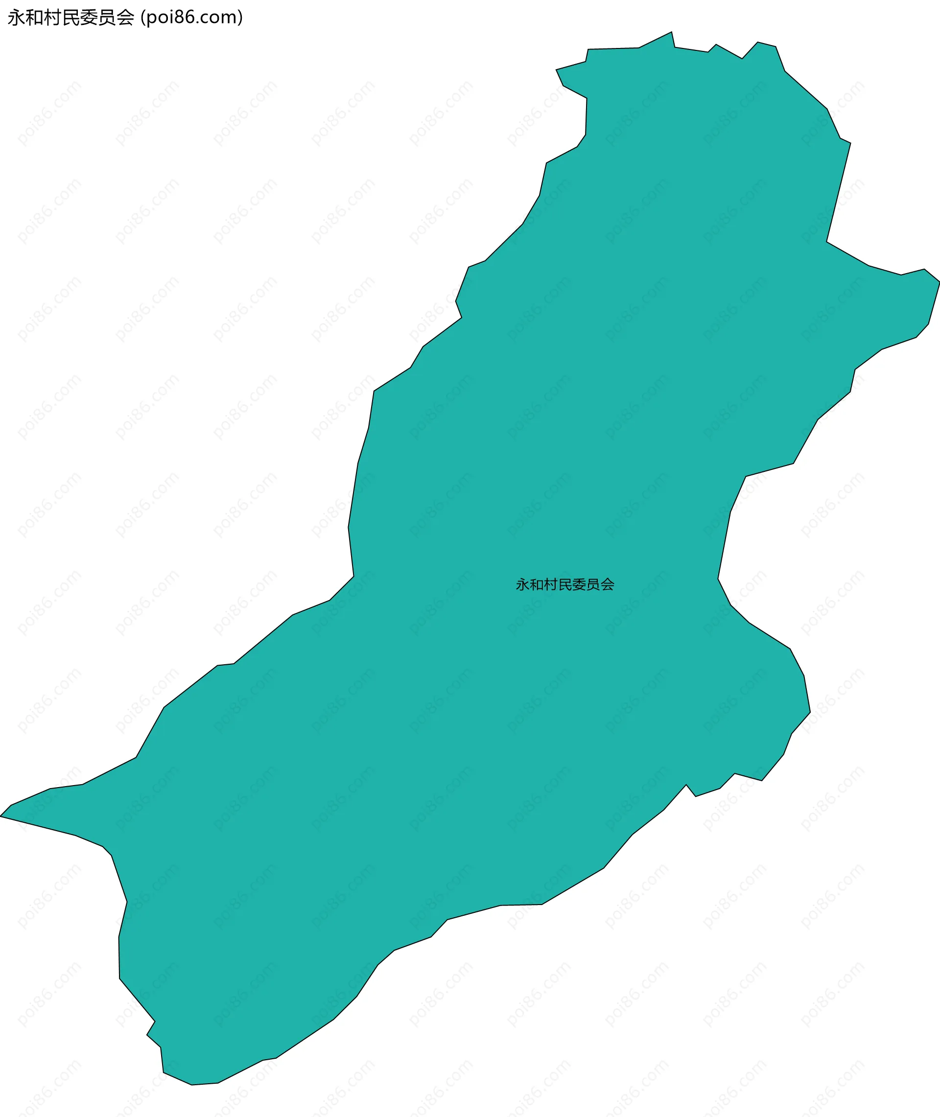 永和村民委员会边界地图