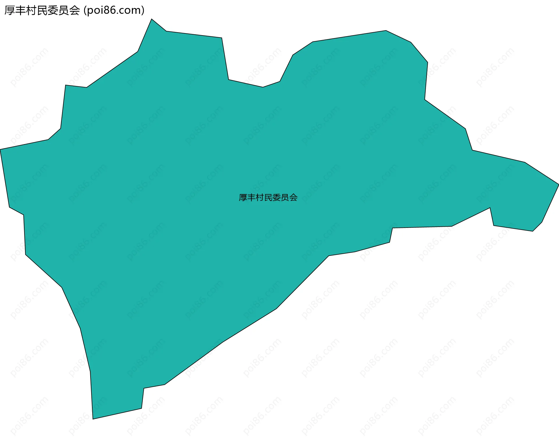 厚丰村民委员会边界地图