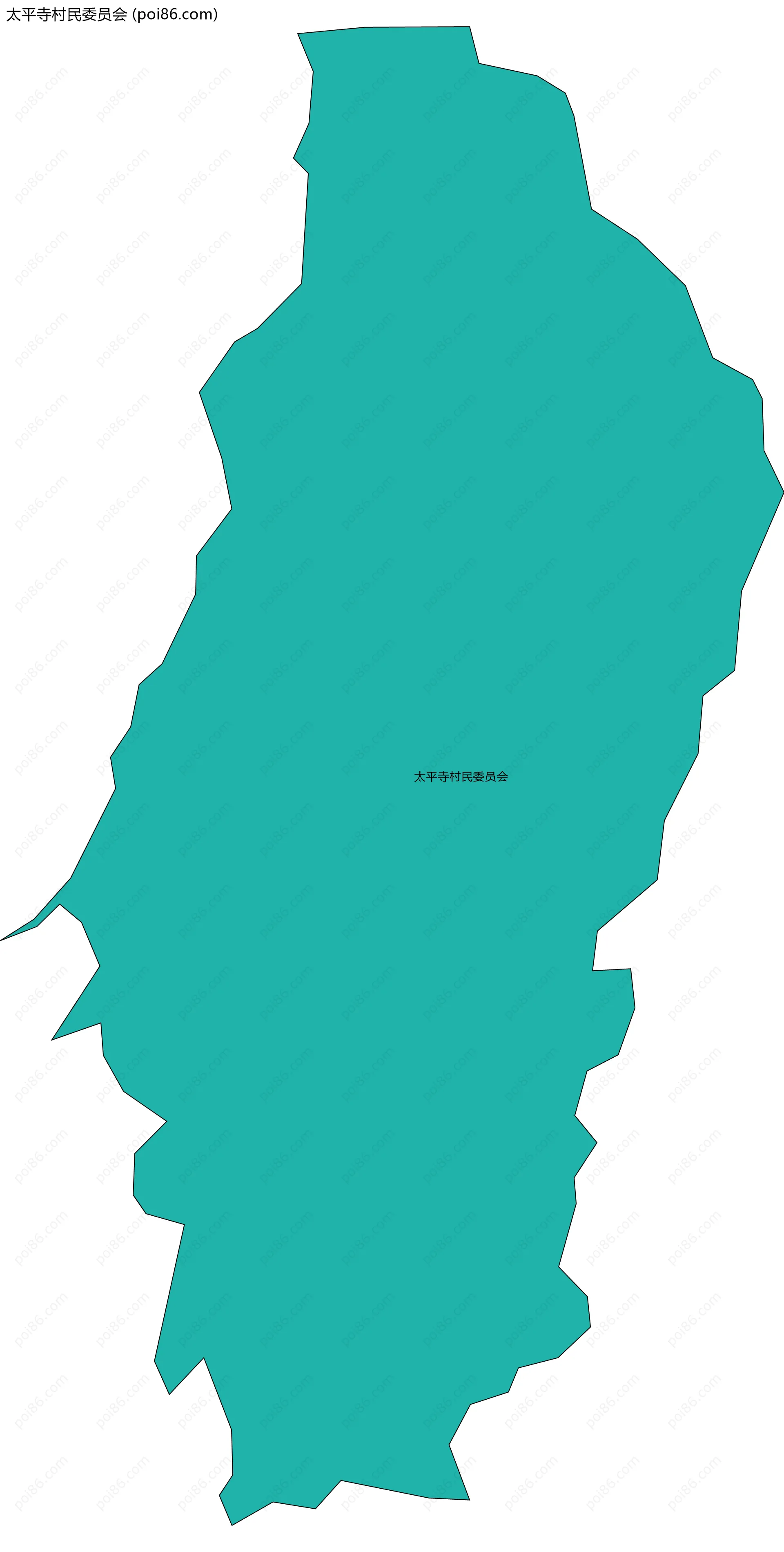 太平寺村民委员会边界地图